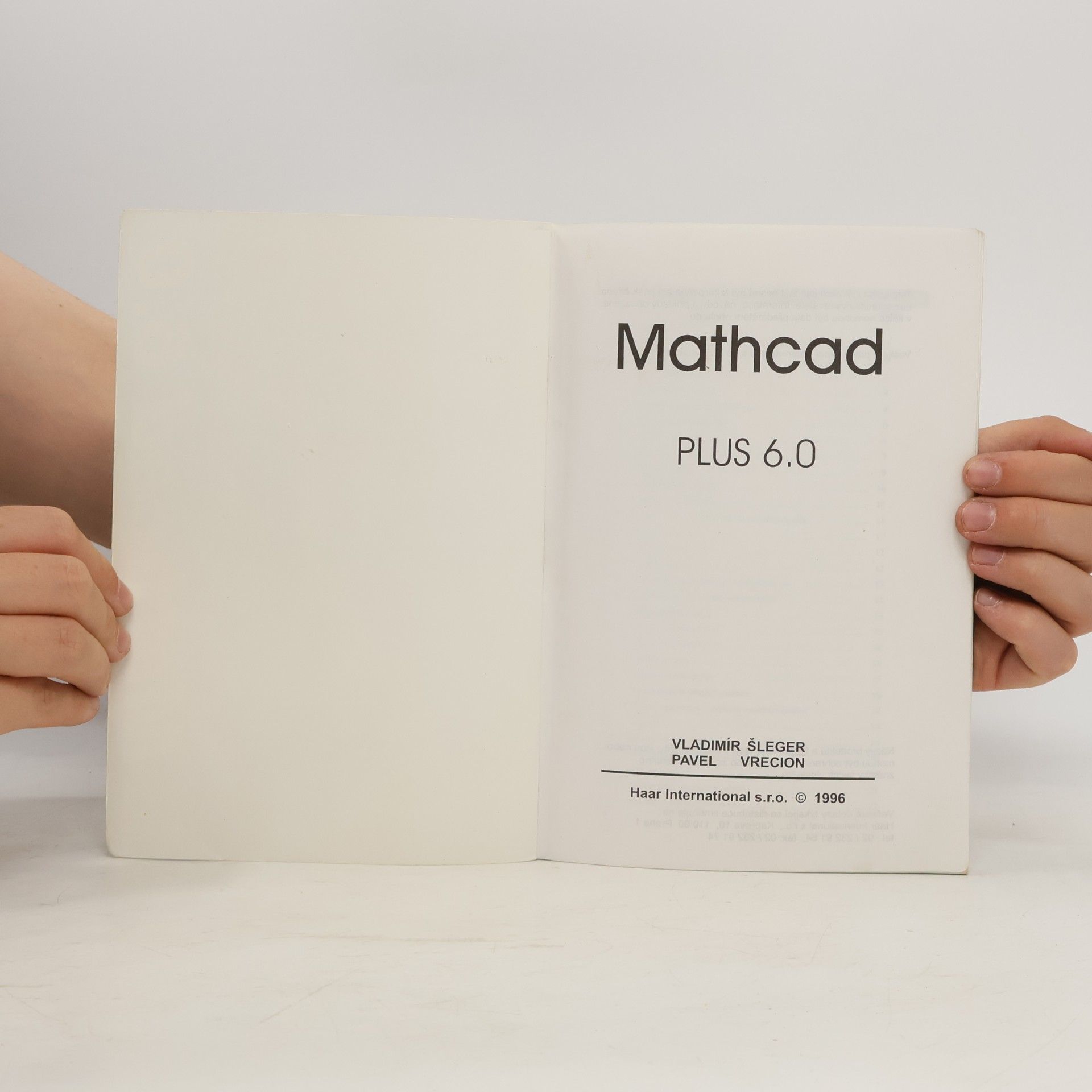 Vladimír Šleger Mathcad 6.0