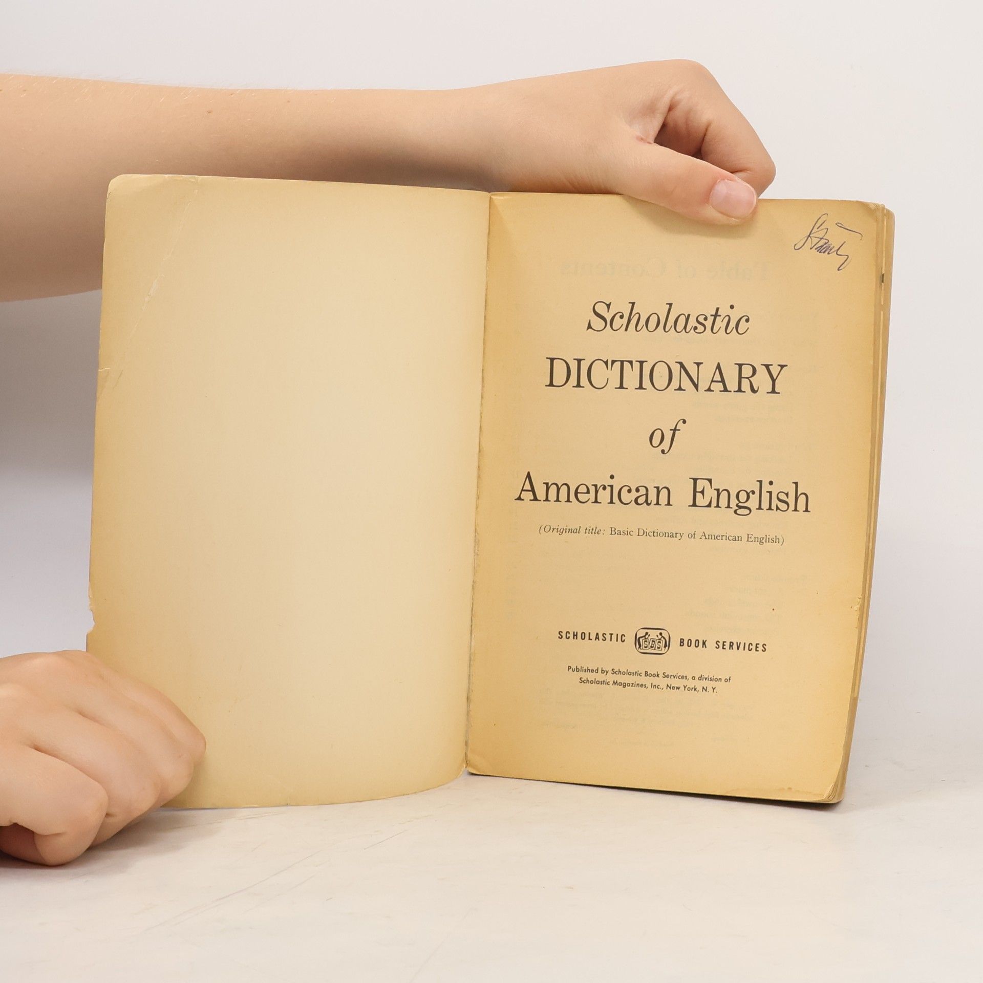 Various authors Scholastic Dictionary of American English