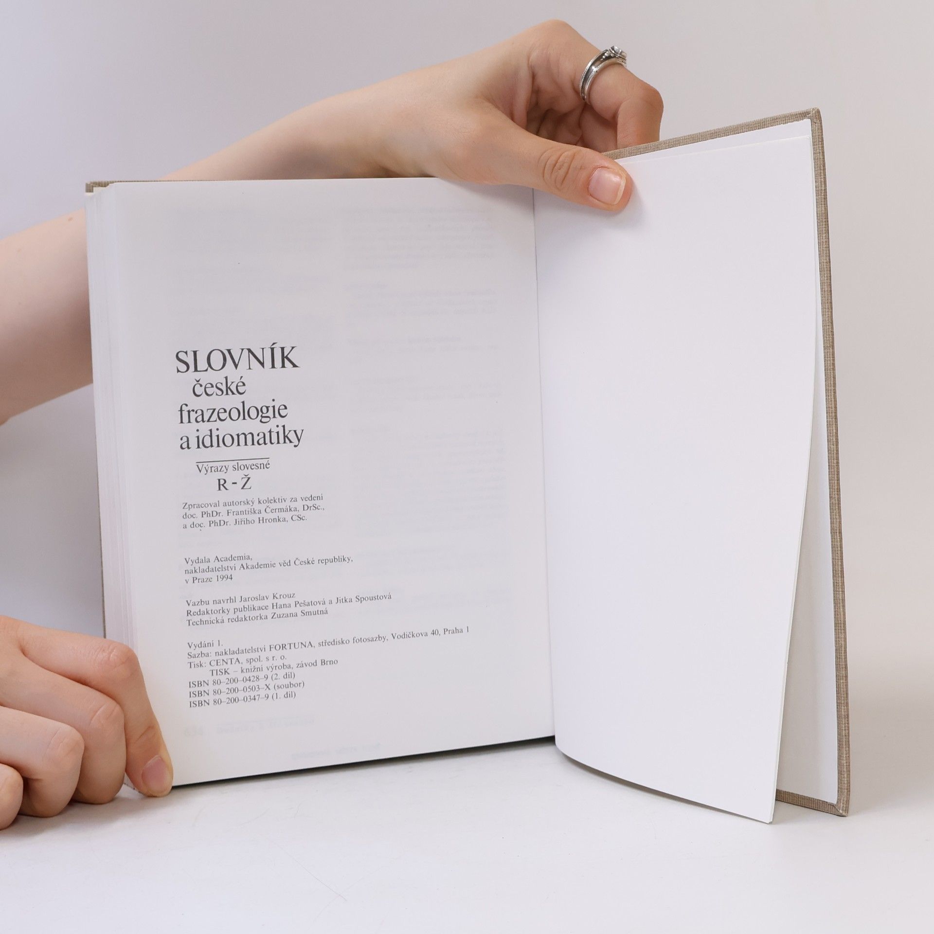 Jiří Hronek Slovník české frazeologie a idiomatiky. Výrazy slovesné. R-Ž