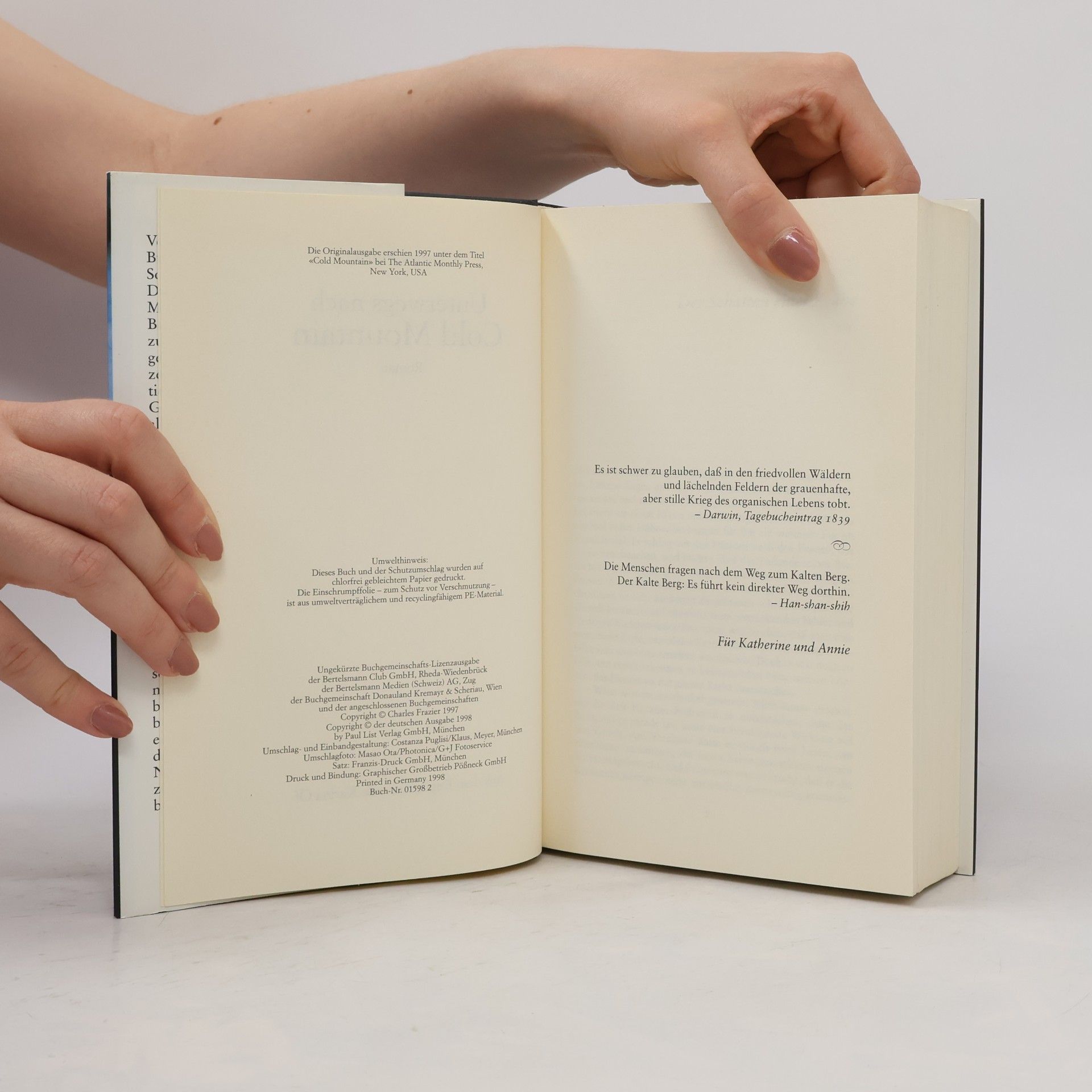 Charles Frazier Unterwegs nach Cold Mountain