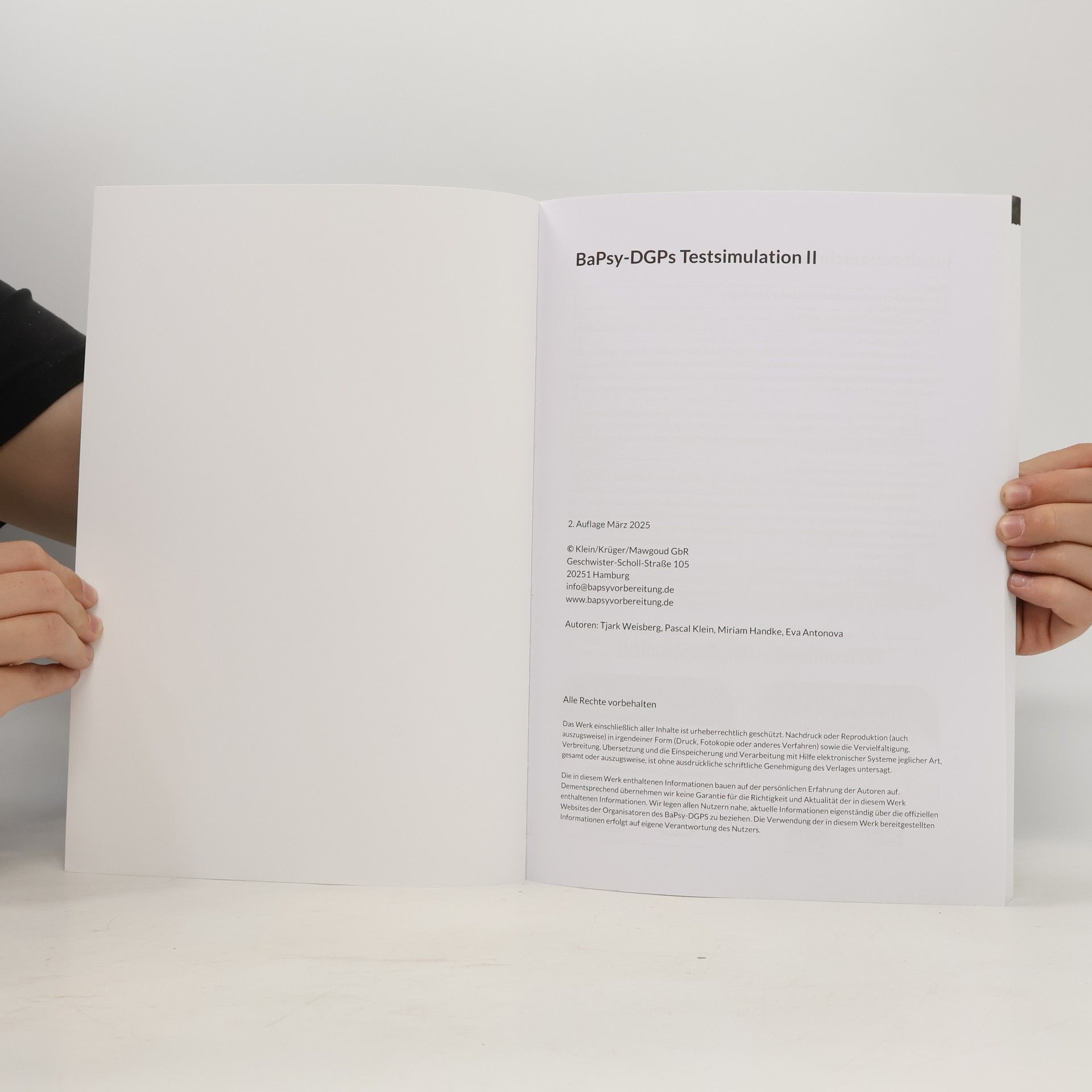 Autores varios BaPsy-DGPs Testsimulation II