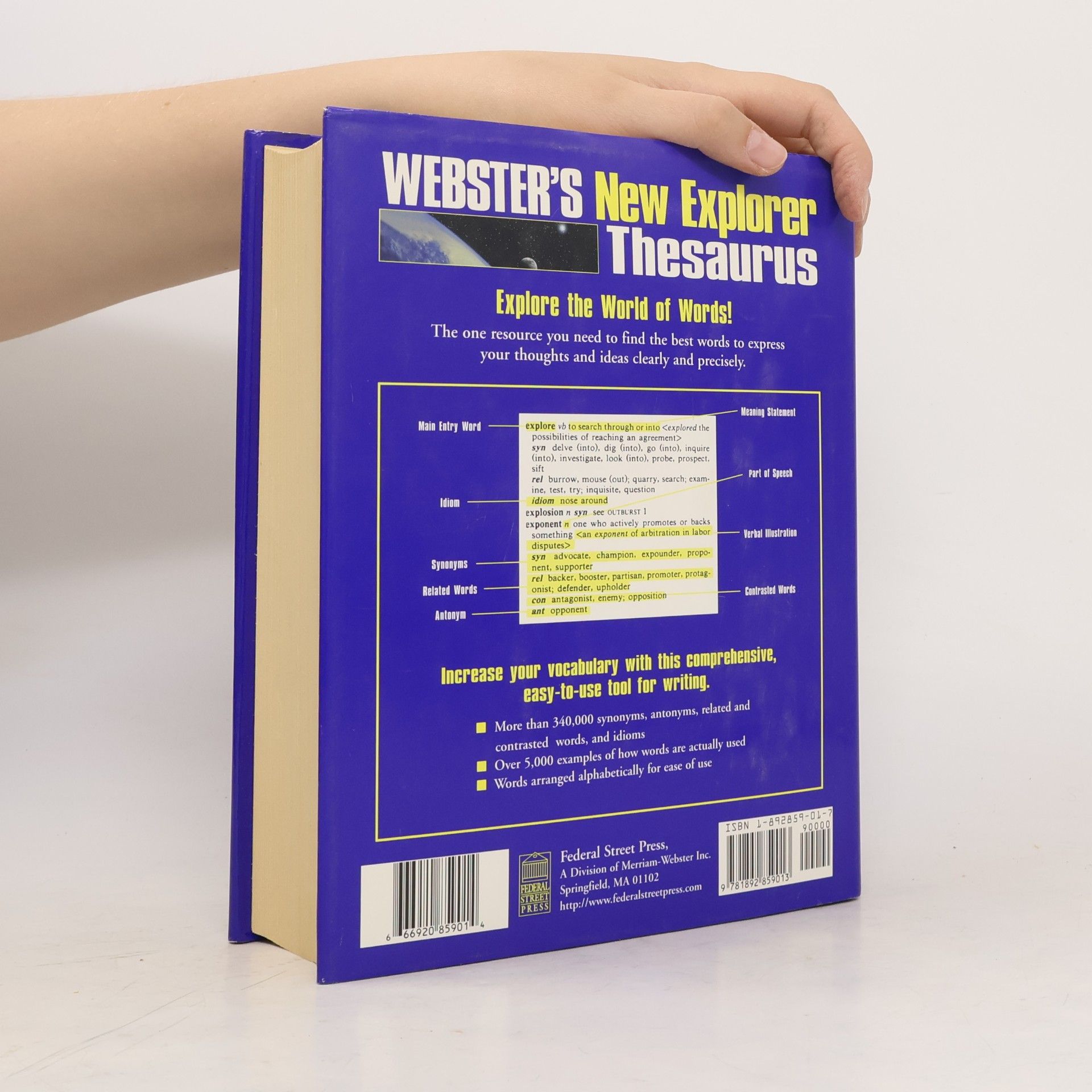 Merriam-Webster, Inc Webster's New Explorer Thesaurus