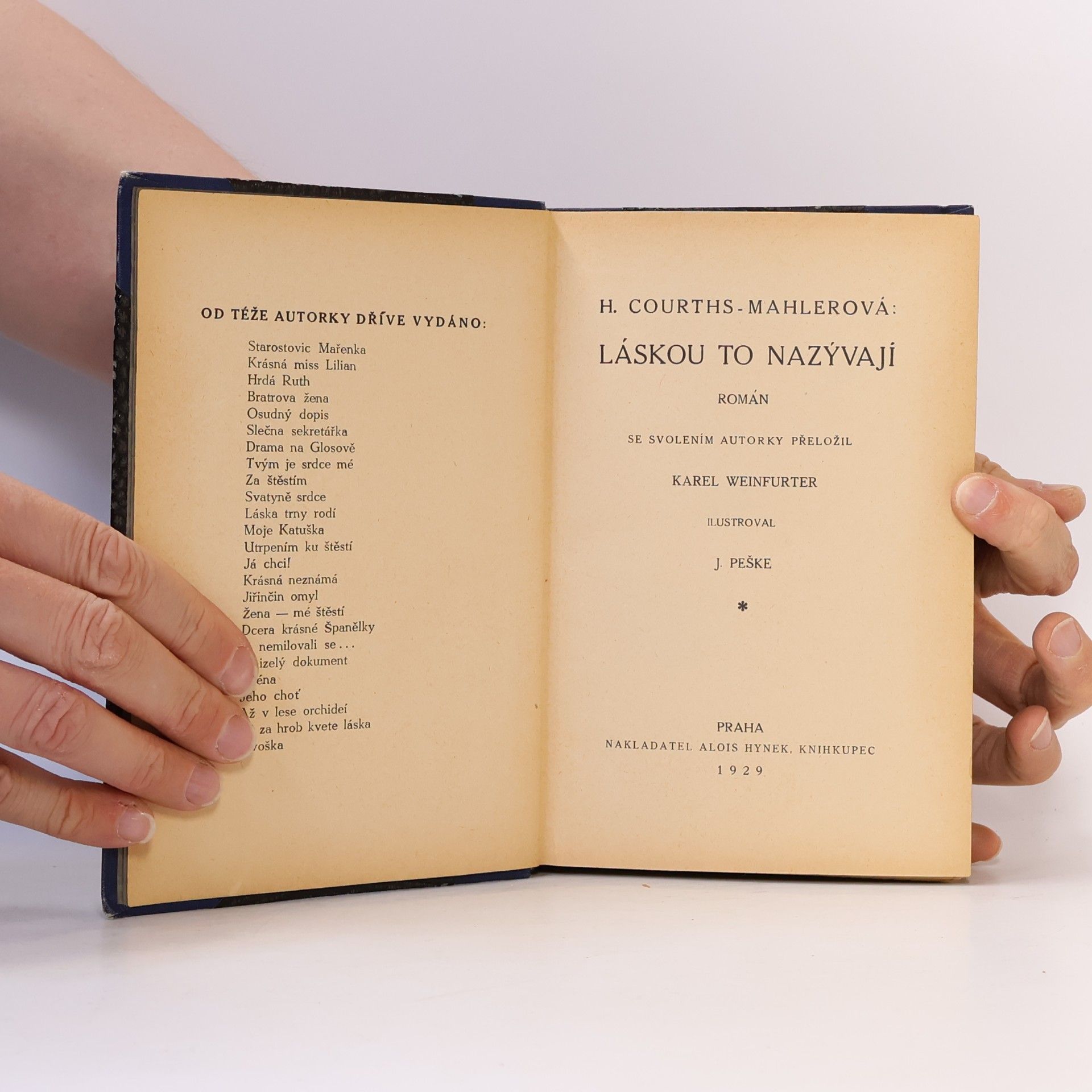 Hedwig Courths-Mahler Láskou to nazývají