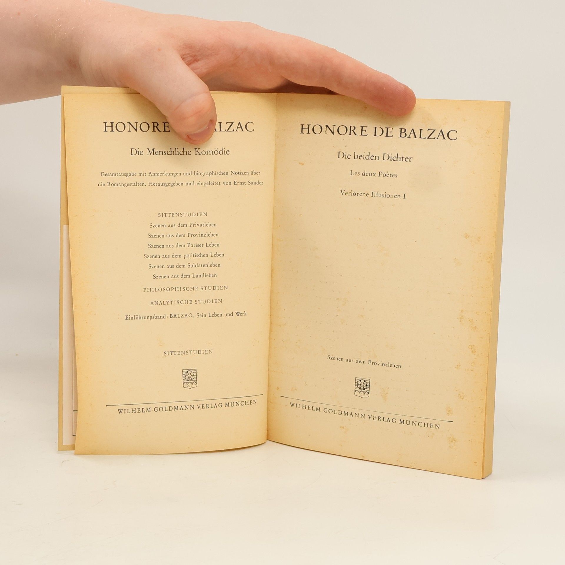 Honoré de Balzac Die beiden Dichter