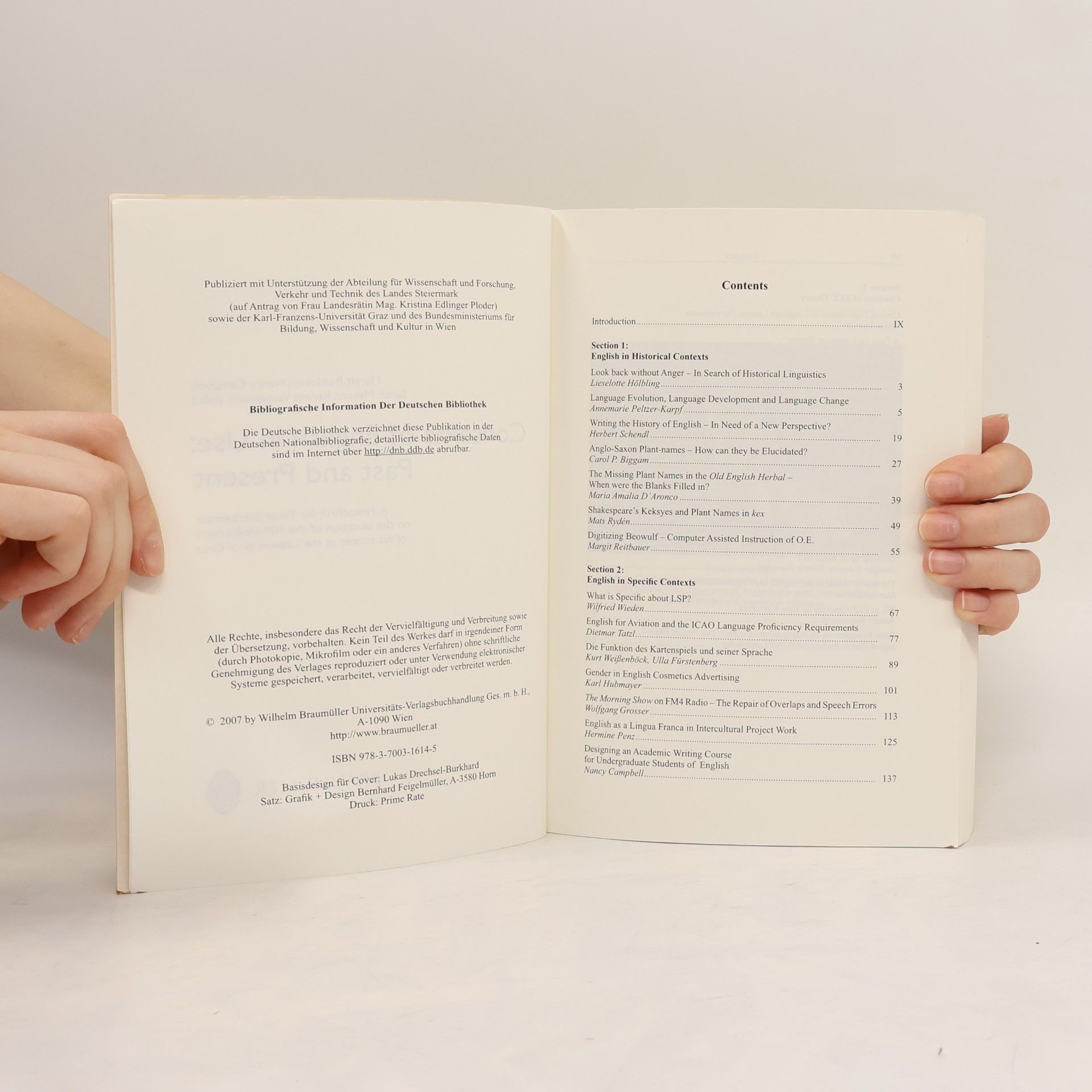 Margit Reitbauer Fachsprache - Supplement: Contexts of English in Use: Past and Present