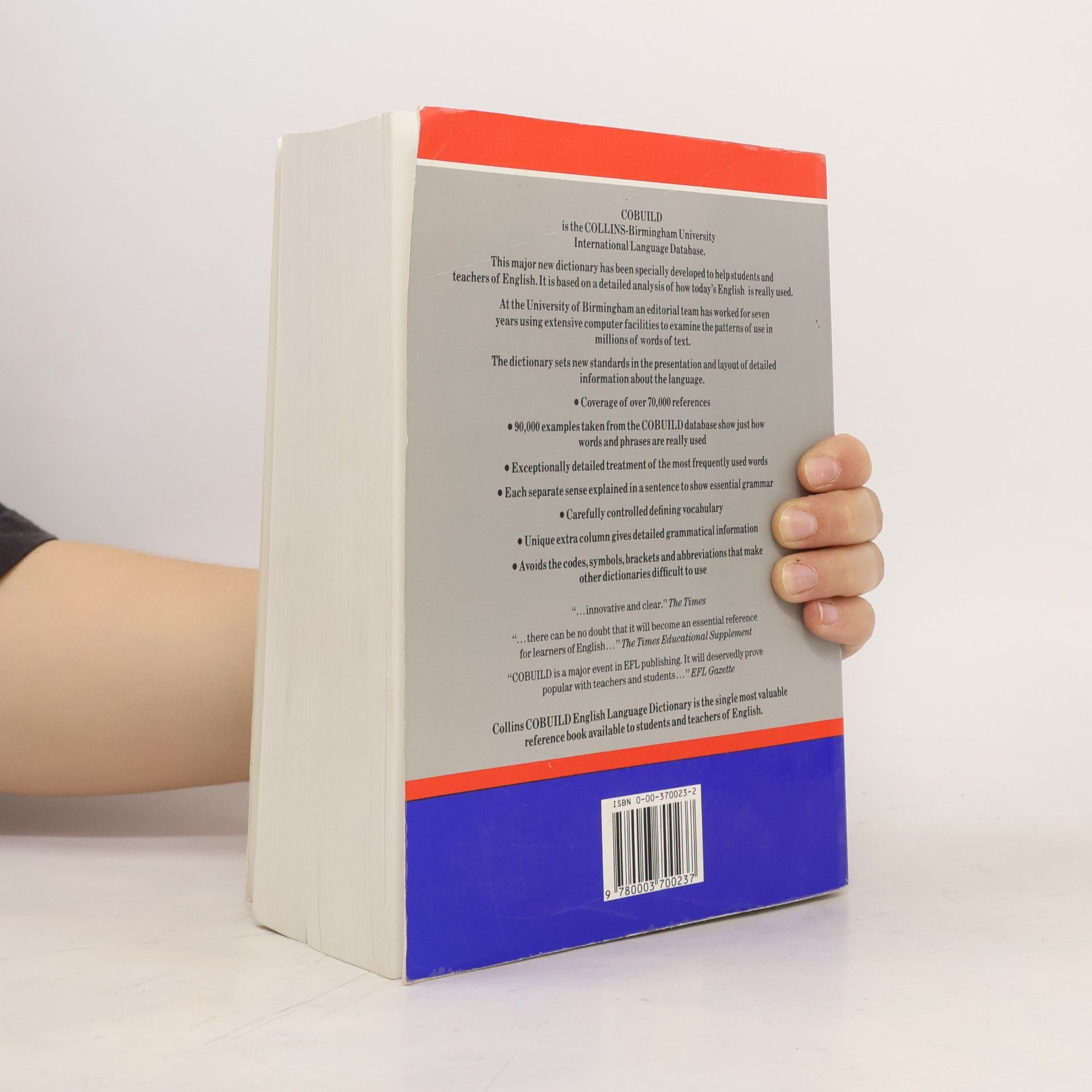 John Sinclair Collins Cobuild English Language Dictionary