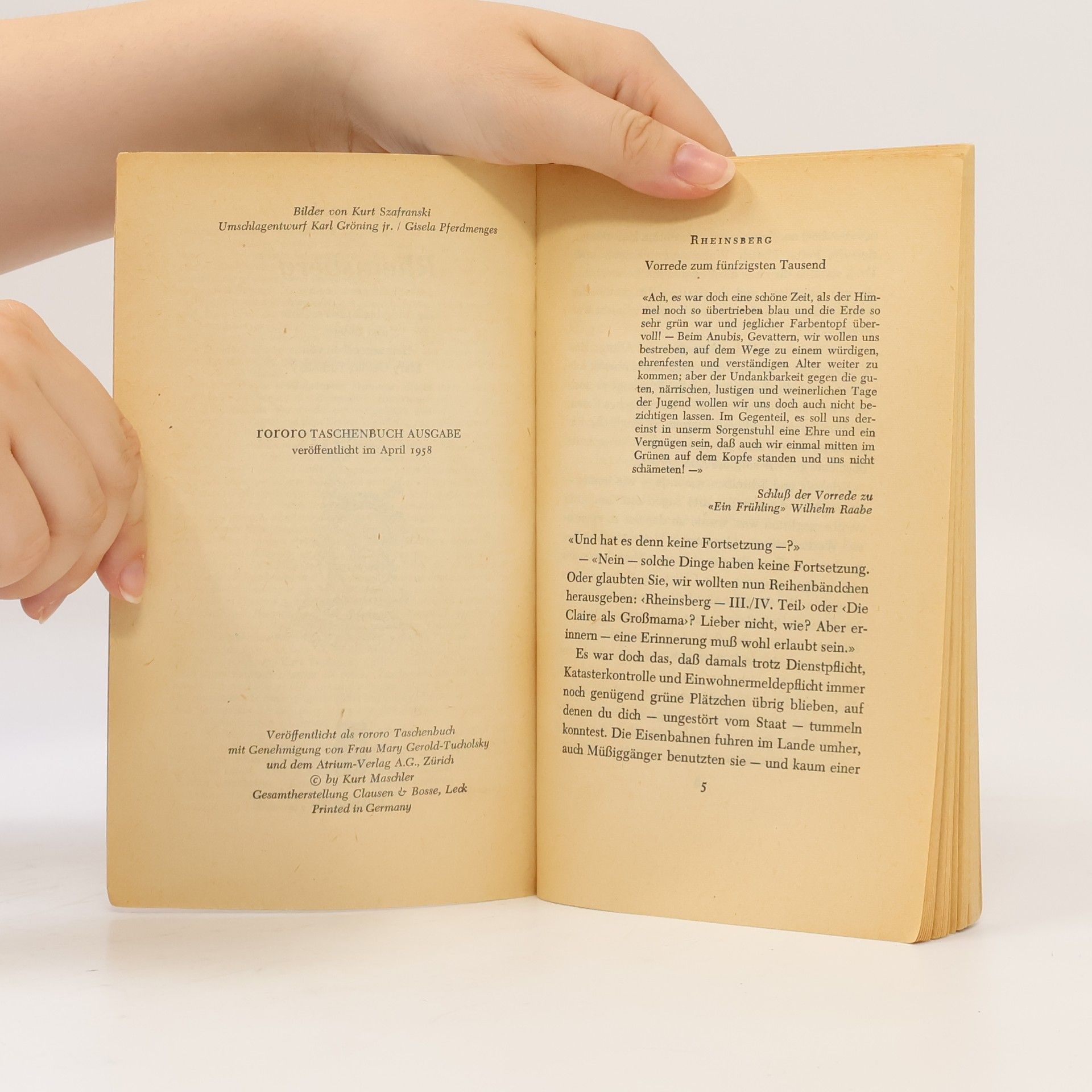 Kurt Tucholsky Rheinsberg. Ein Bilderbuch für Verliebte und anderes