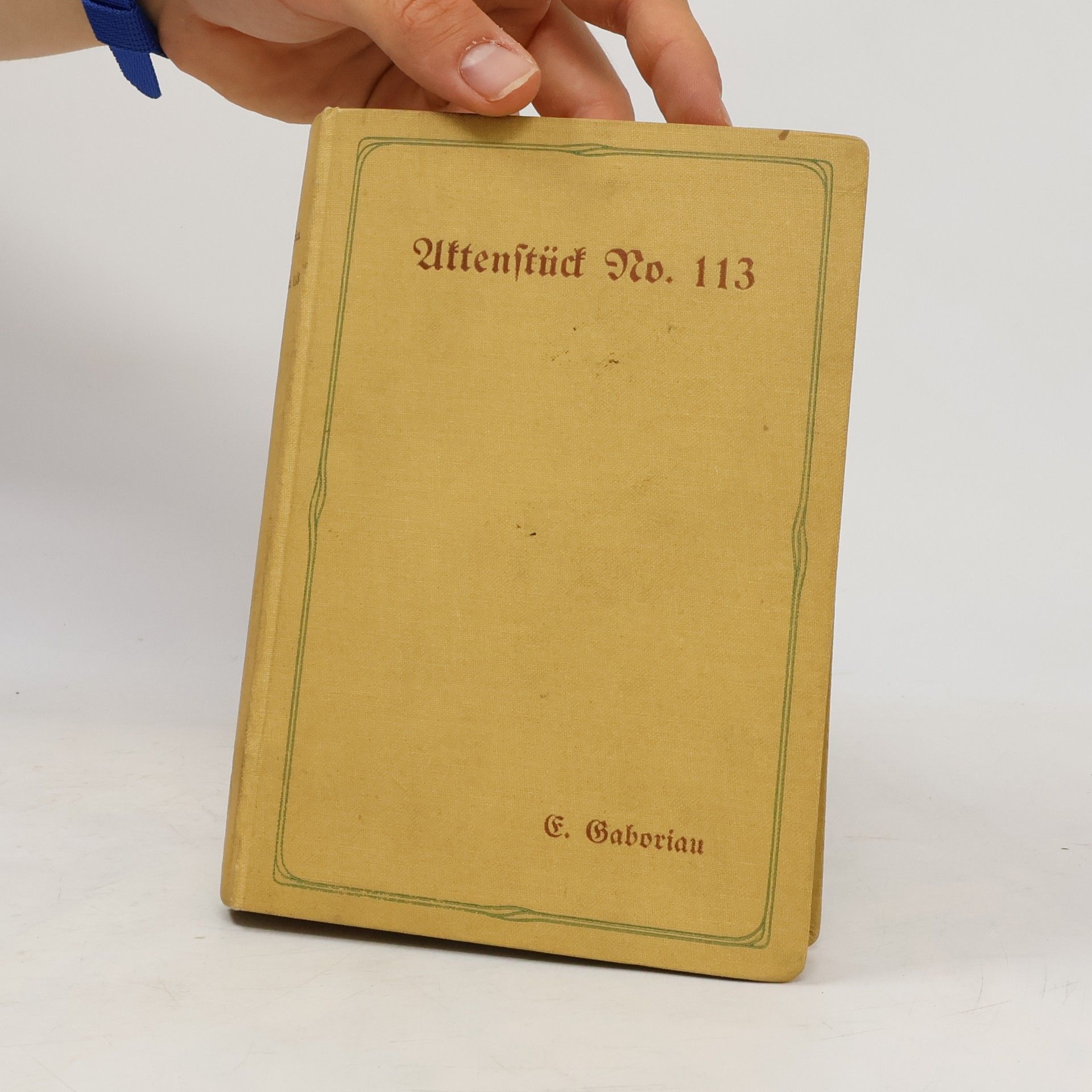 Émile Gaboriau Aktenstück no. 113