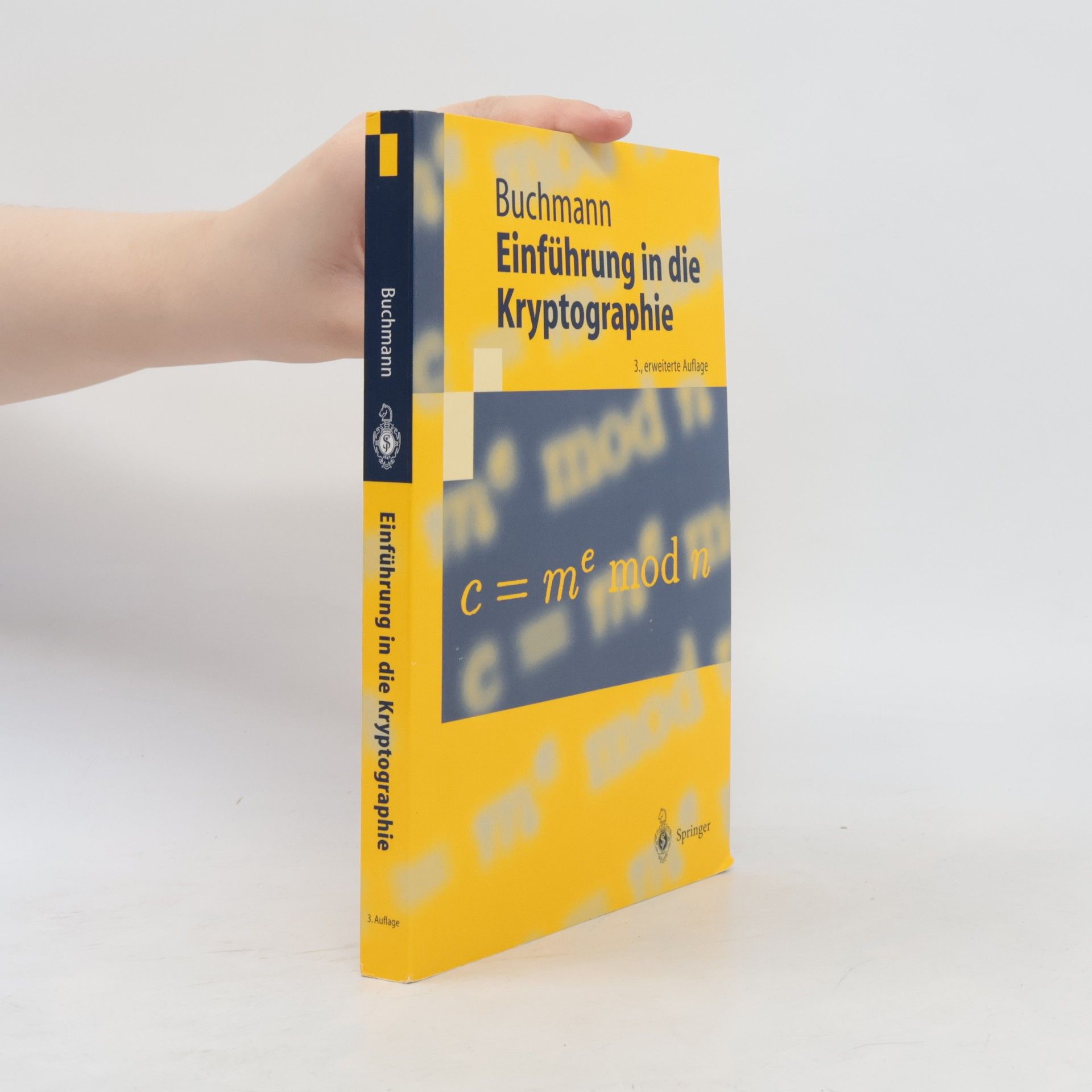Johannes Buchmann Einführung in die Kryptographie
