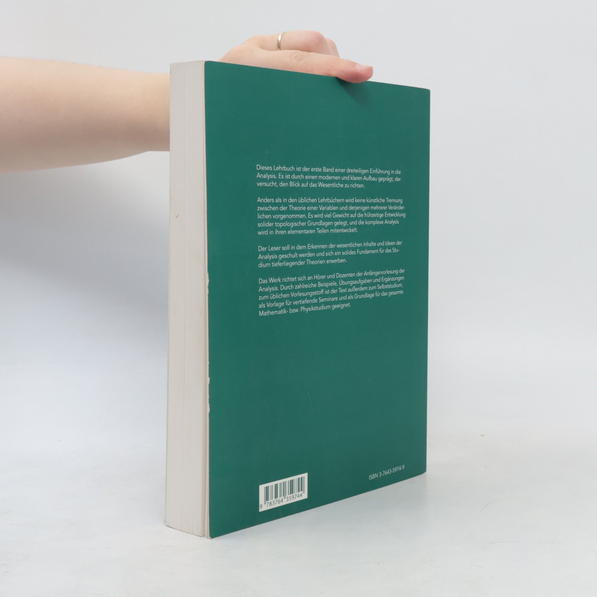 Herbert Amann Grundstudium Mathematik - 1: Analysis