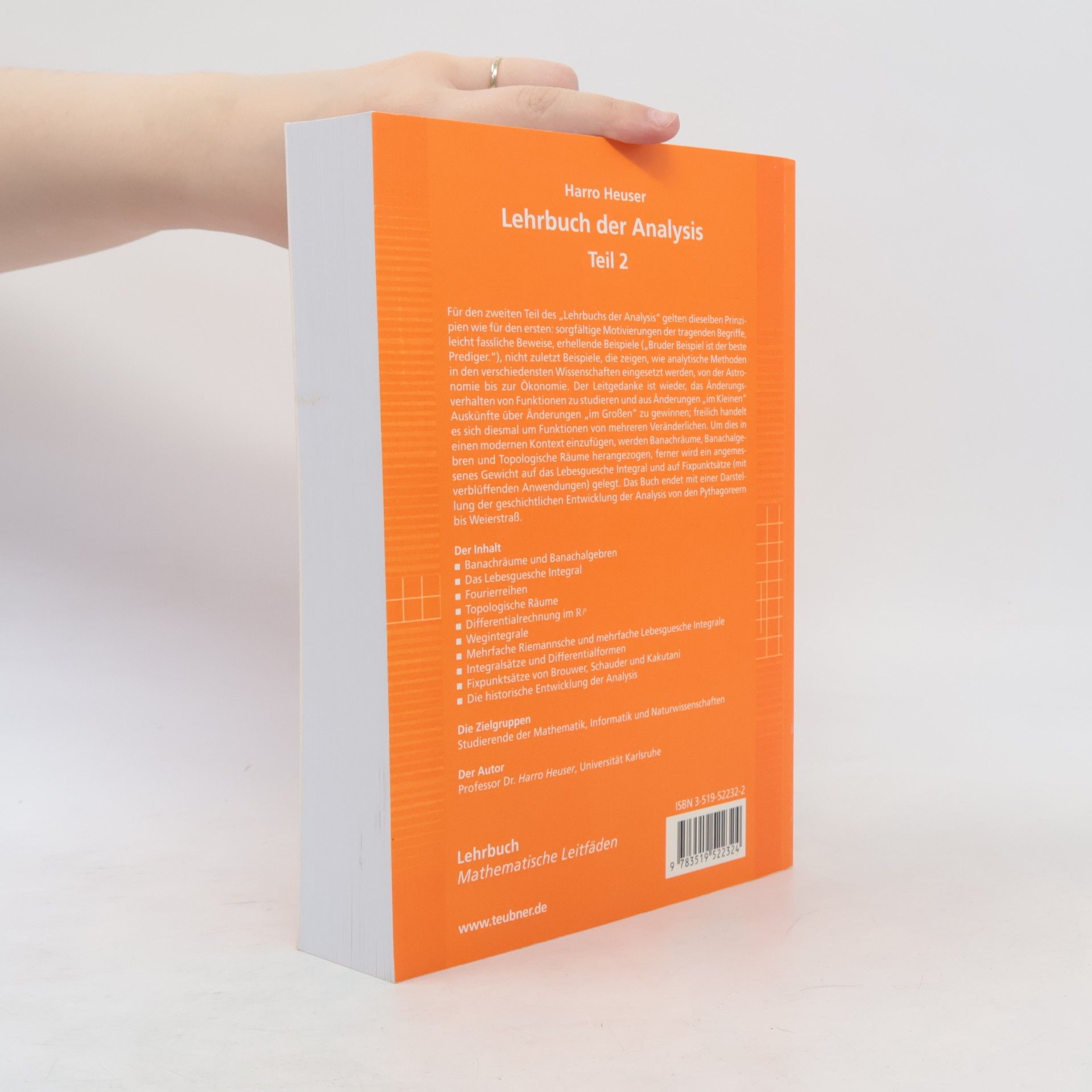 Harro Heuser Lehrbuch der Analysis 2