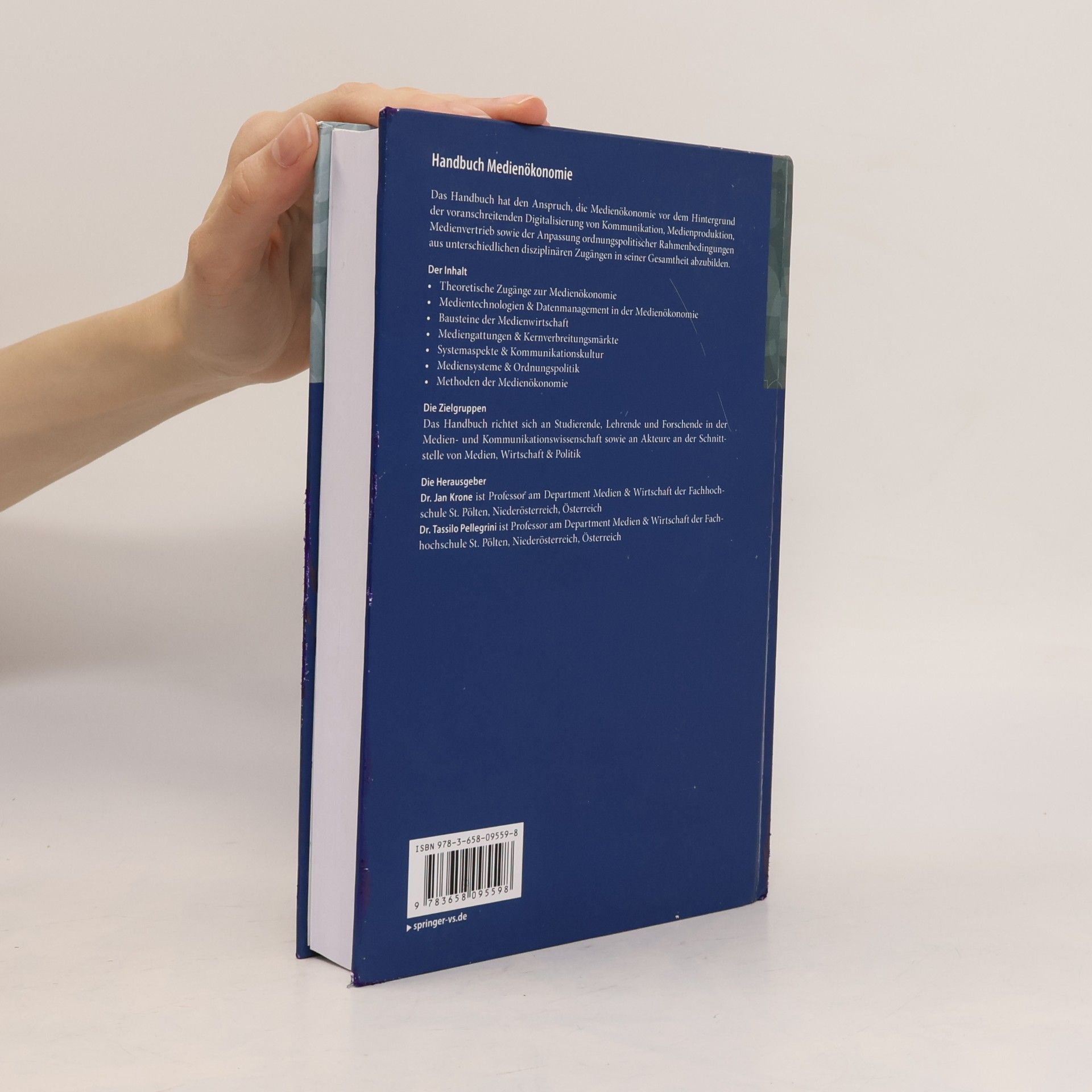 Jan Krone Springer Reference Sozialwissenschaften - 2: Handbuch Medienökonomie