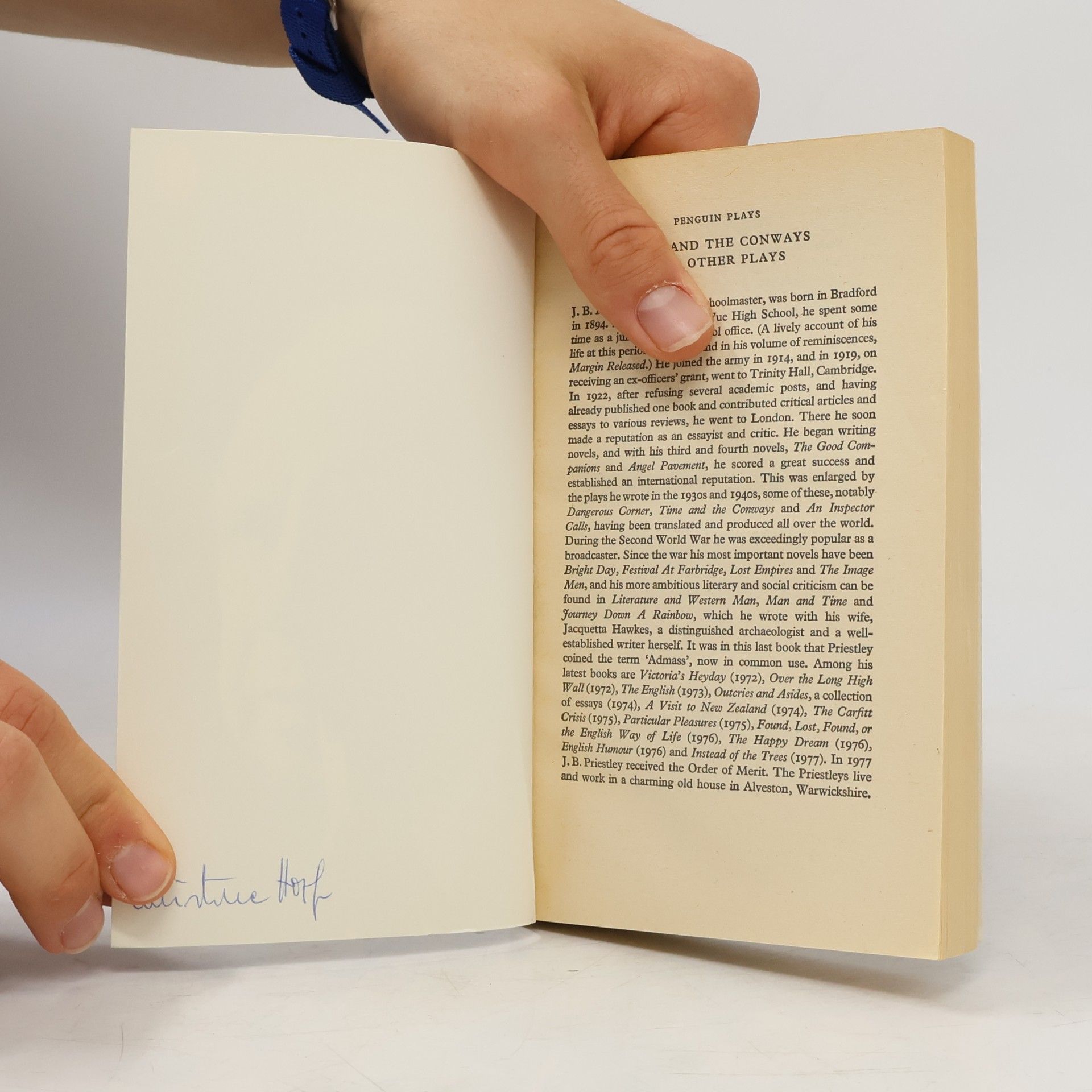 John Boynton Priestley Time And The Conways And Other Plays