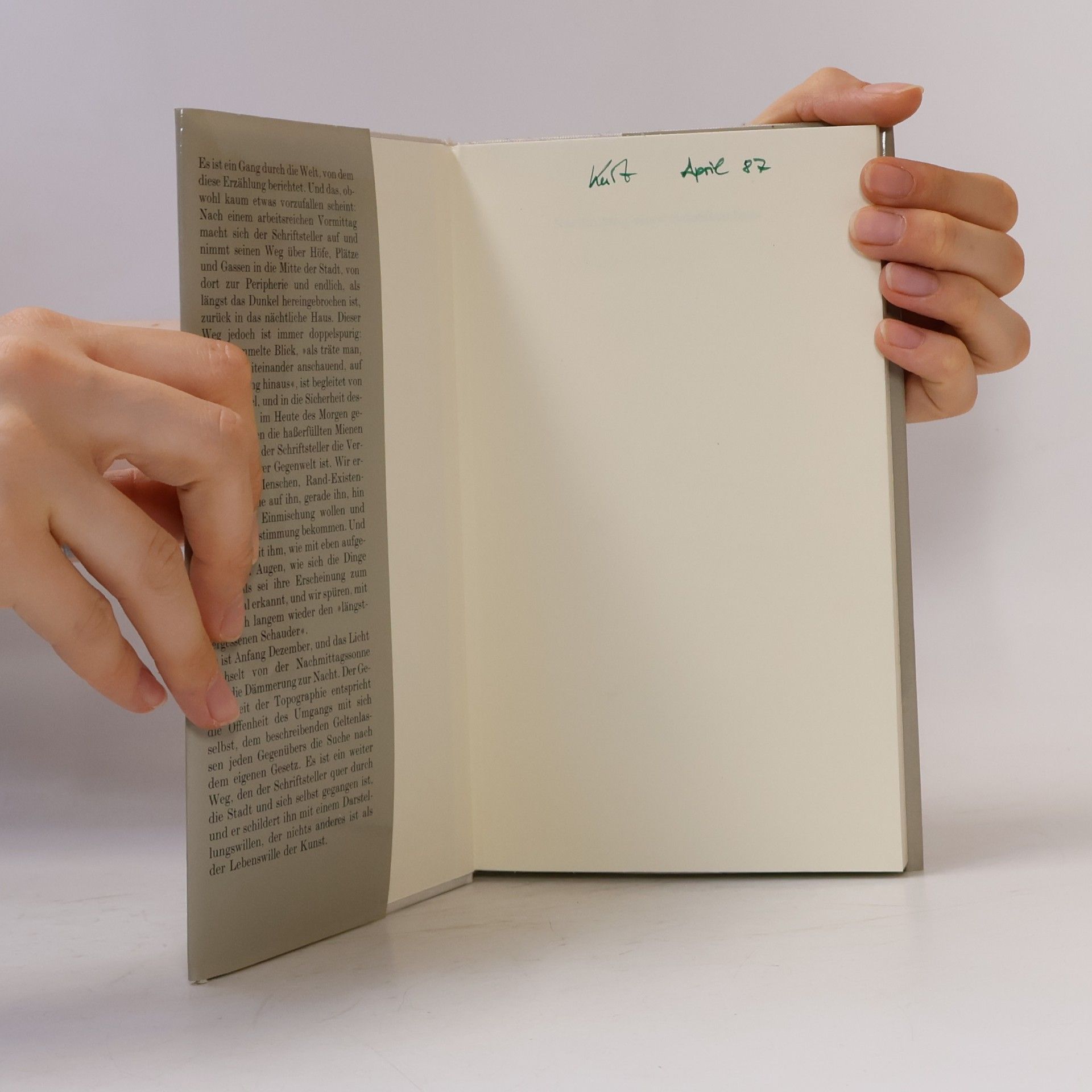 Peter Handke Nachmittag eines Schriftstellers