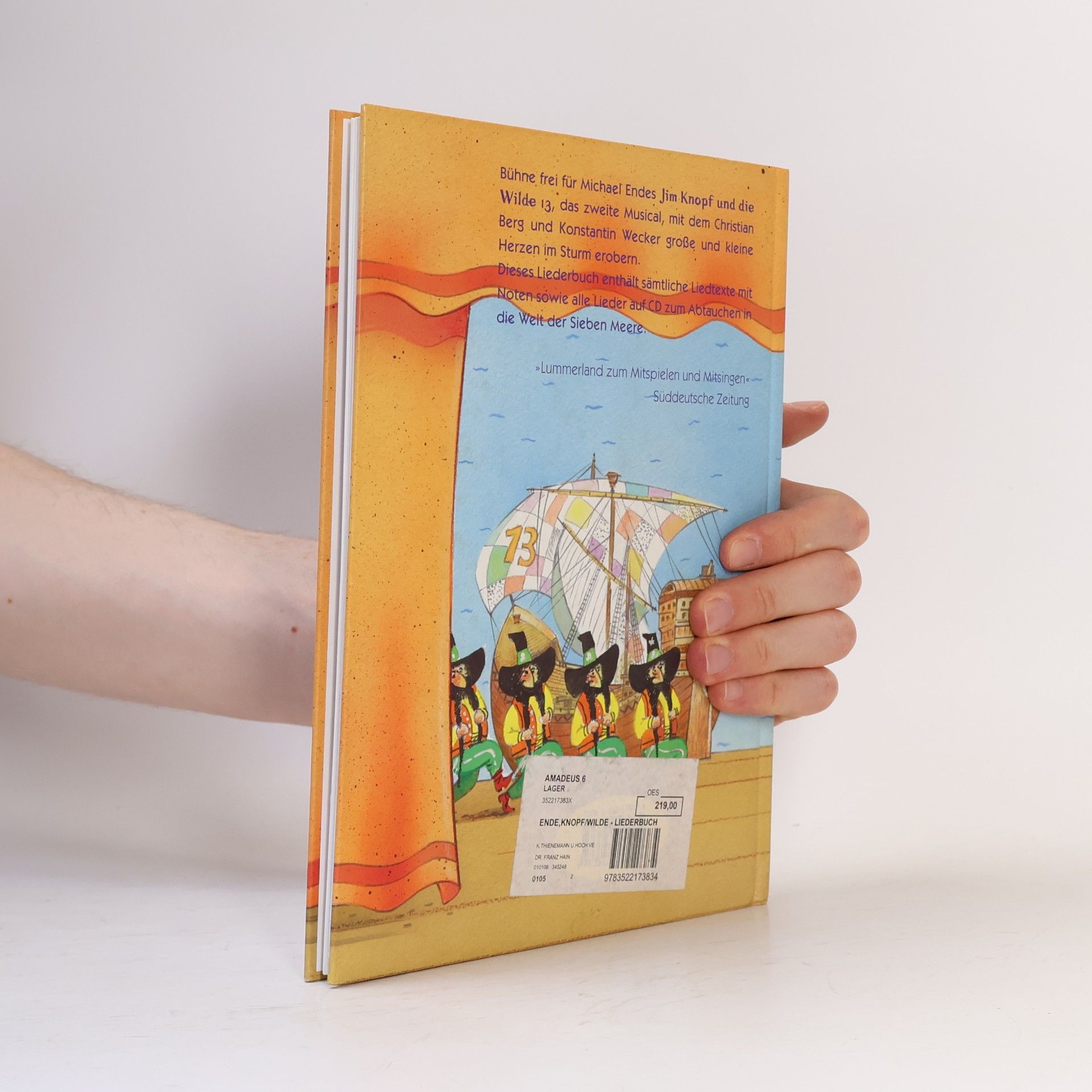 Michael Ende Das große Jim-Knopf-und-die-Wilde-13-Liederbuch. Alle Lieder aus dem Musical