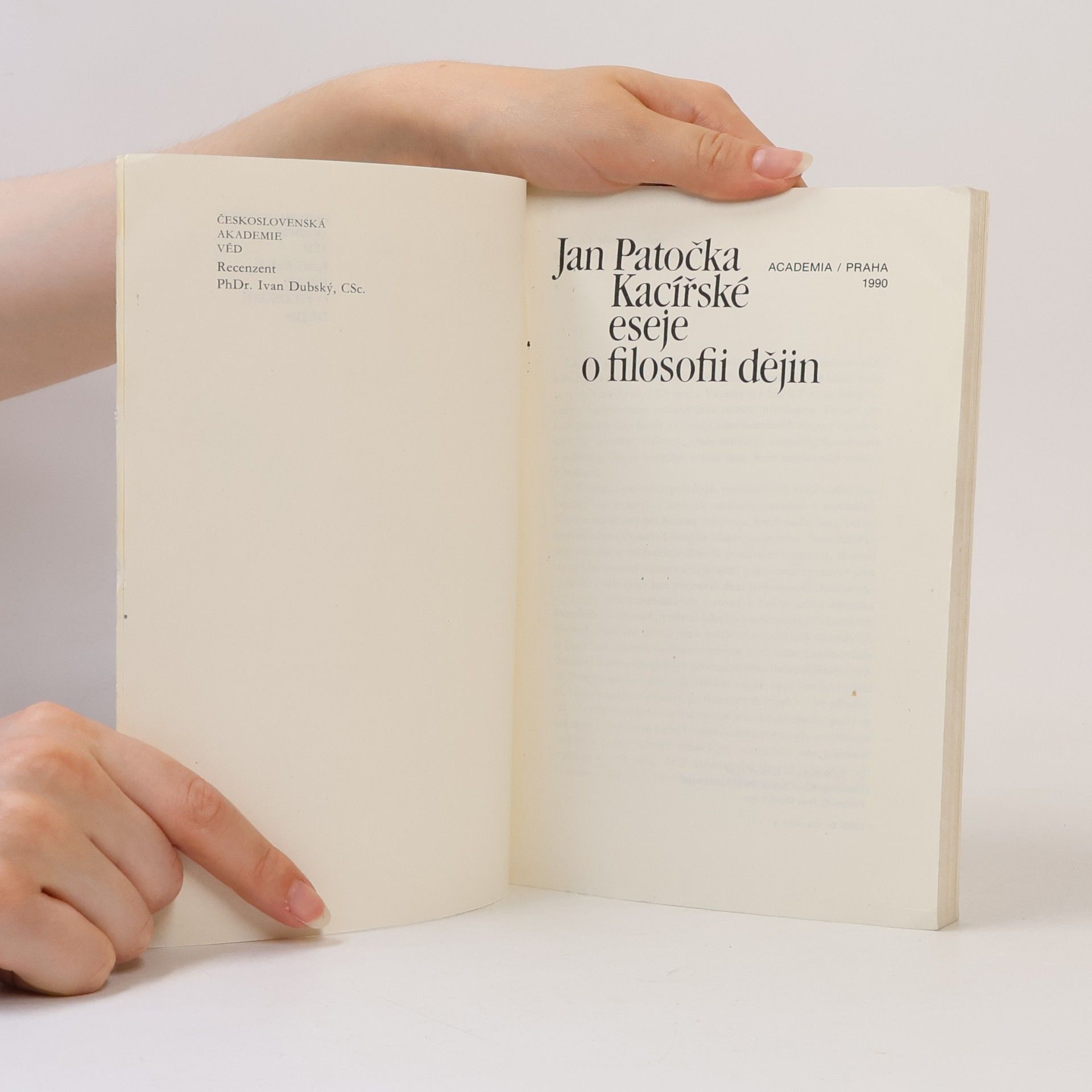 Jan Patočka Kacířské eseje o filosofii dějin