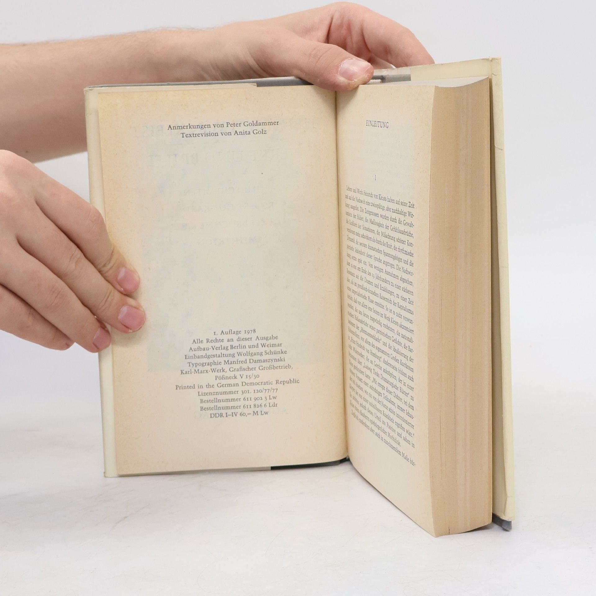 Heinrich von Kleist Werke und Briefe 1