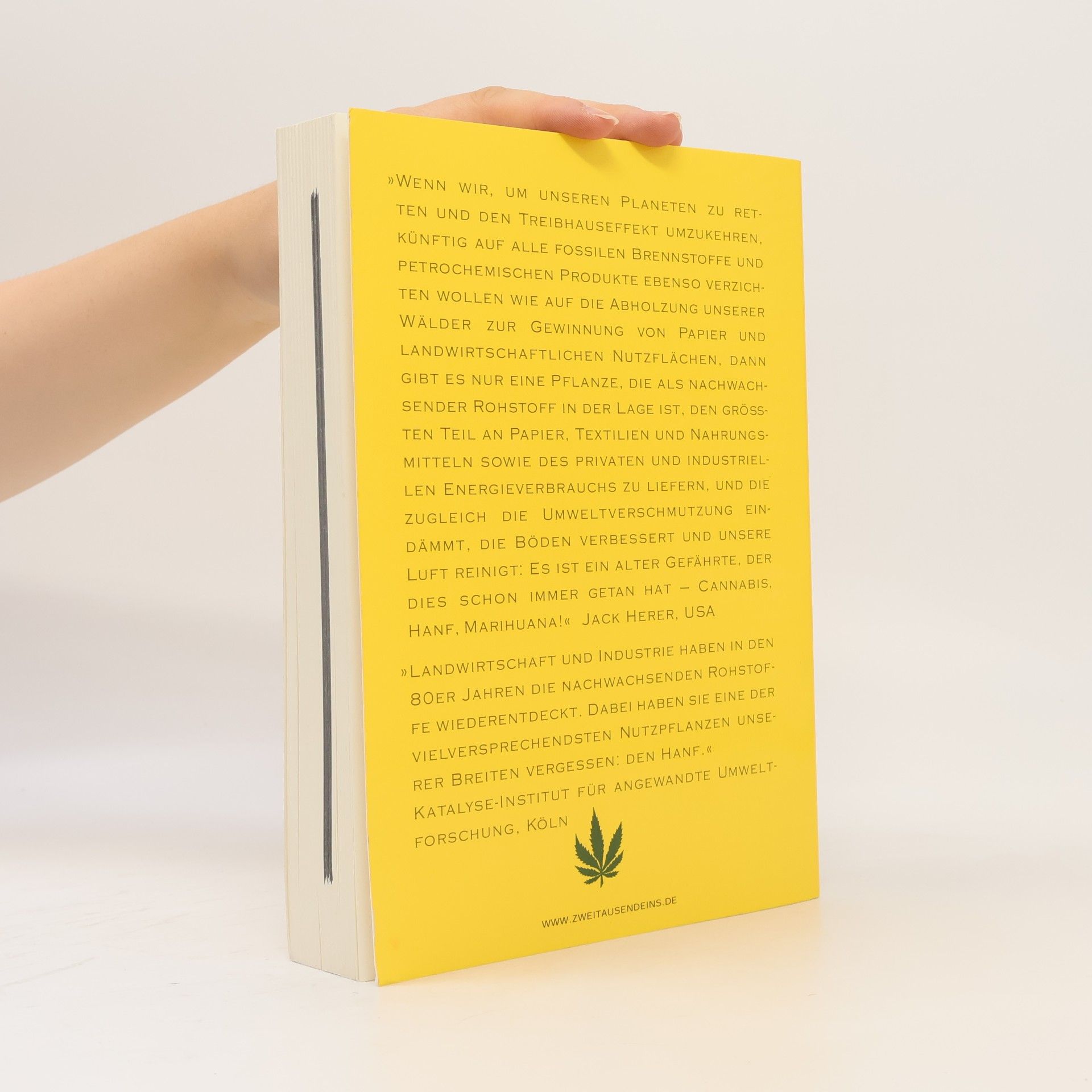 Jack Herer Die Wiederentdeckung der Nutzpflanze Hanf, Cannabis Marihuana