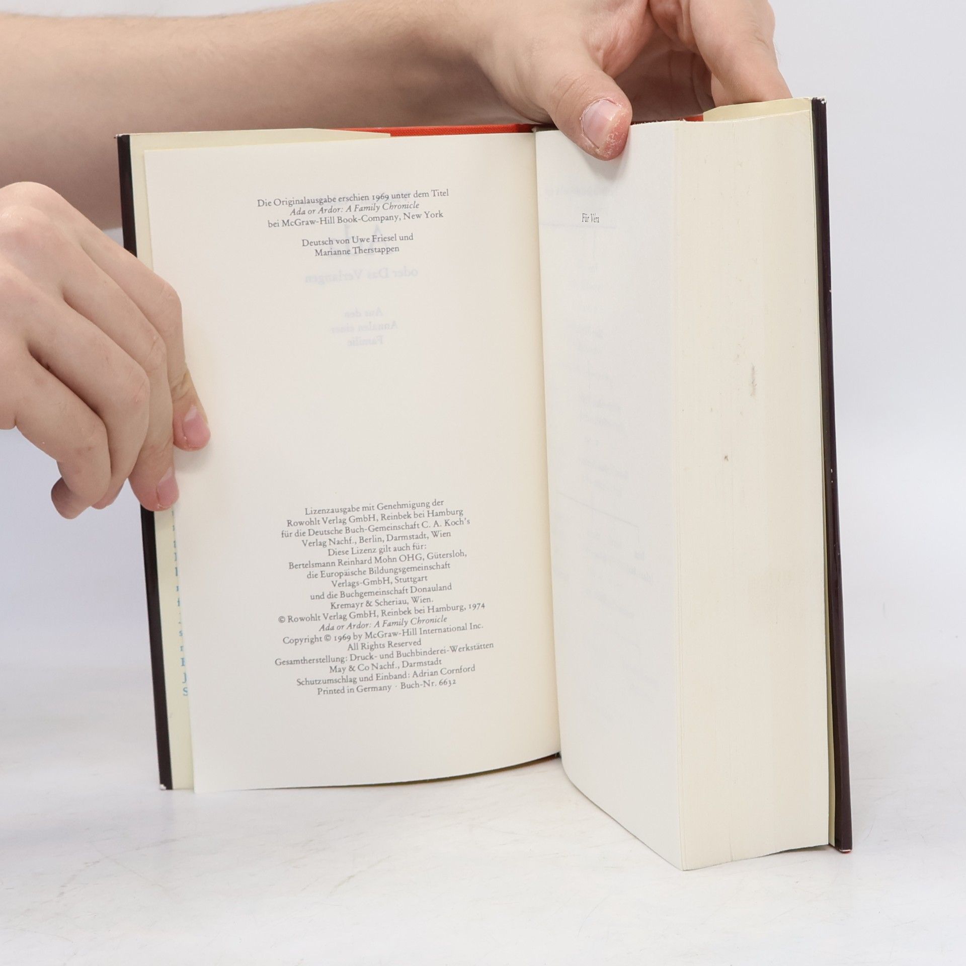 Vladimir Nabokov Ada oder Das Verlangen