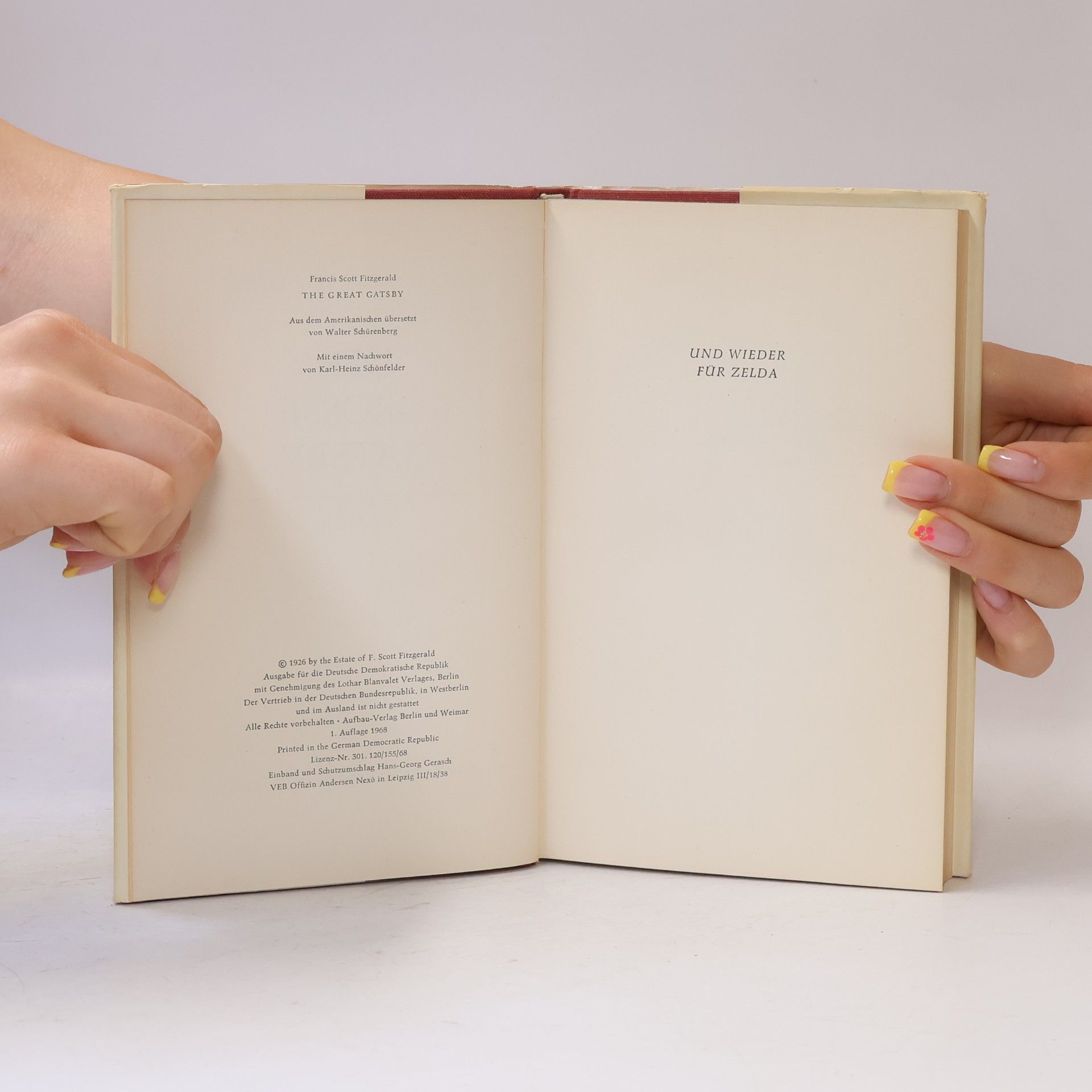 Francis Scott Fitzgerald Der große Gatsby