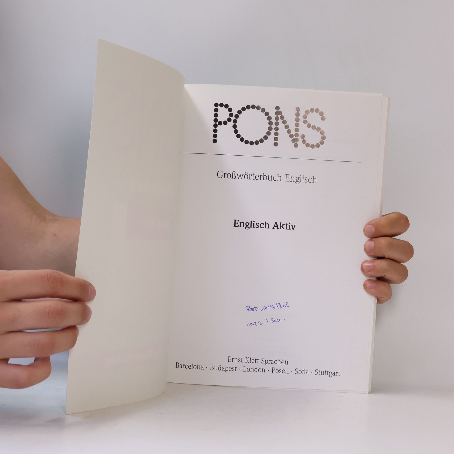 Gregor Vetter PONS Großwörterbuch für Experten und Universität