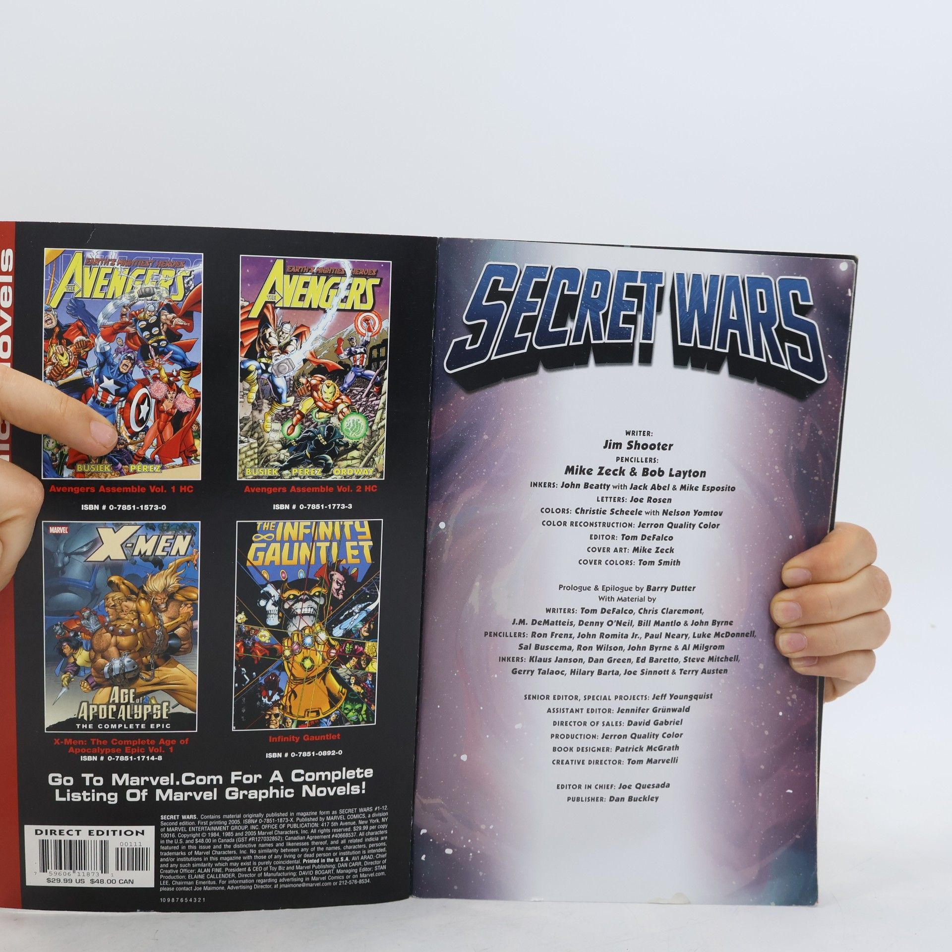 Jim Shooter Marvel: Secret Wars