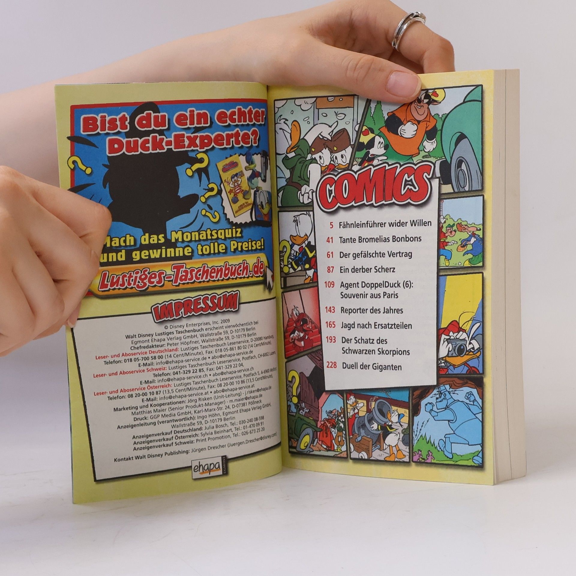Walt Disney Lustiges Taschenbuch 396. Duell der Giganten
