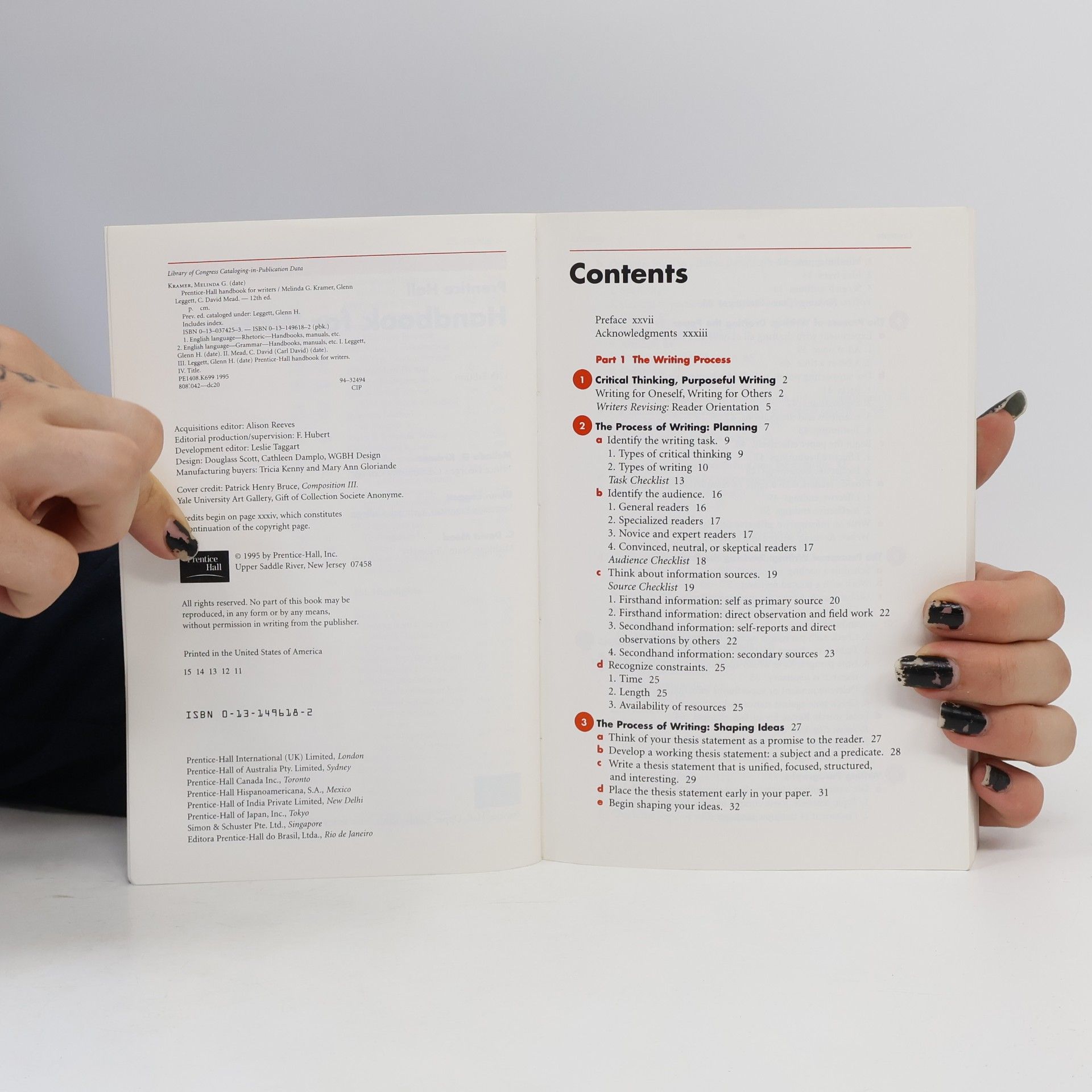 Melinda G. Kramer Prentice Hall Handbook for Writers