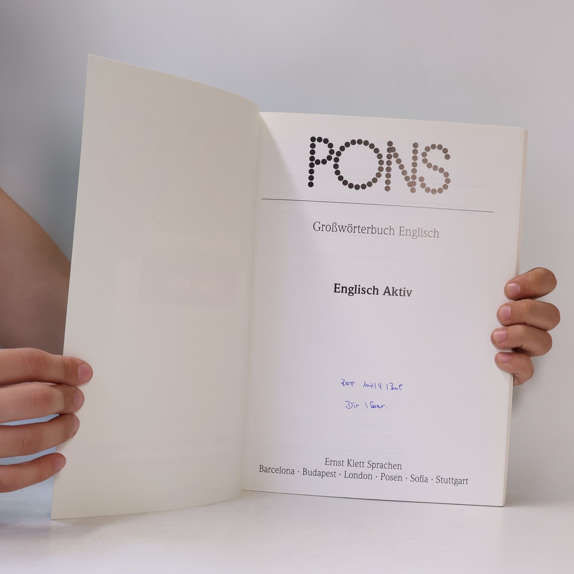 Gregor Vetter PONS Großwörterbuch für Experten und Universität