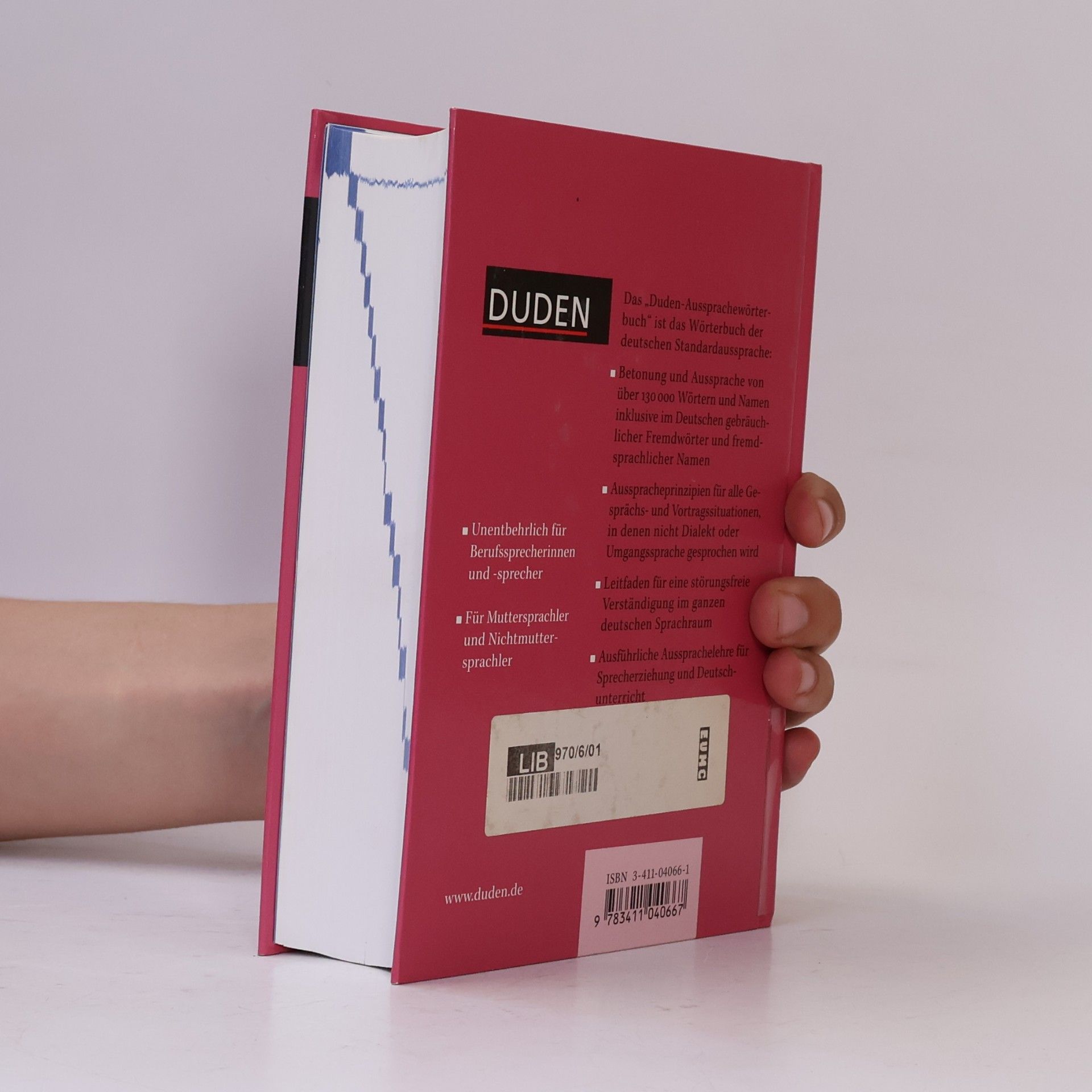 Max Mangold Duden. Band 6, Aussprachewörterbuch