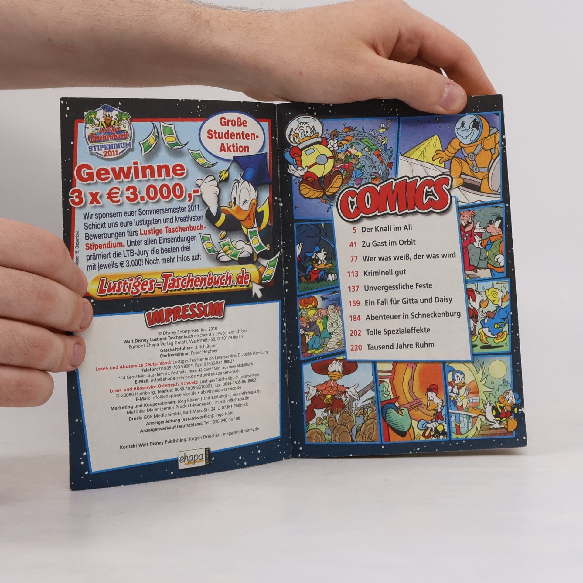 Walt Disney Lustiges Taschenbuch 409. Der Knall im All