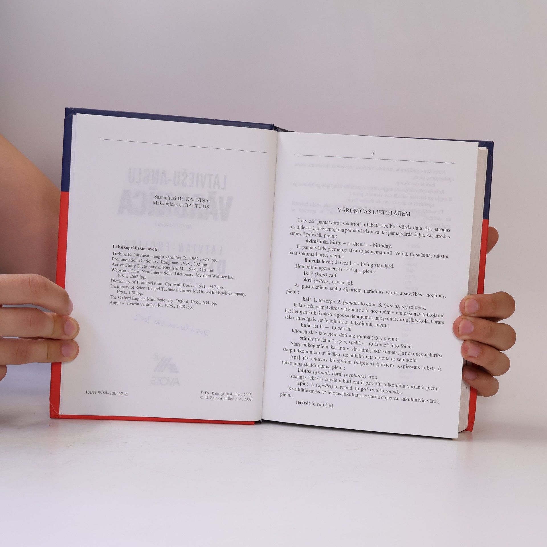 Dzintra Kalnina Latvian-English Dictionary