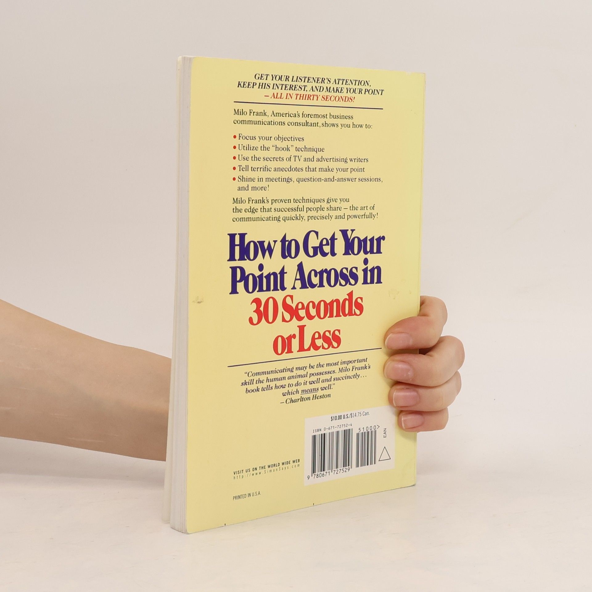 Milo O. Frank How to Get Your Point Across in 30 Seconds Or Less