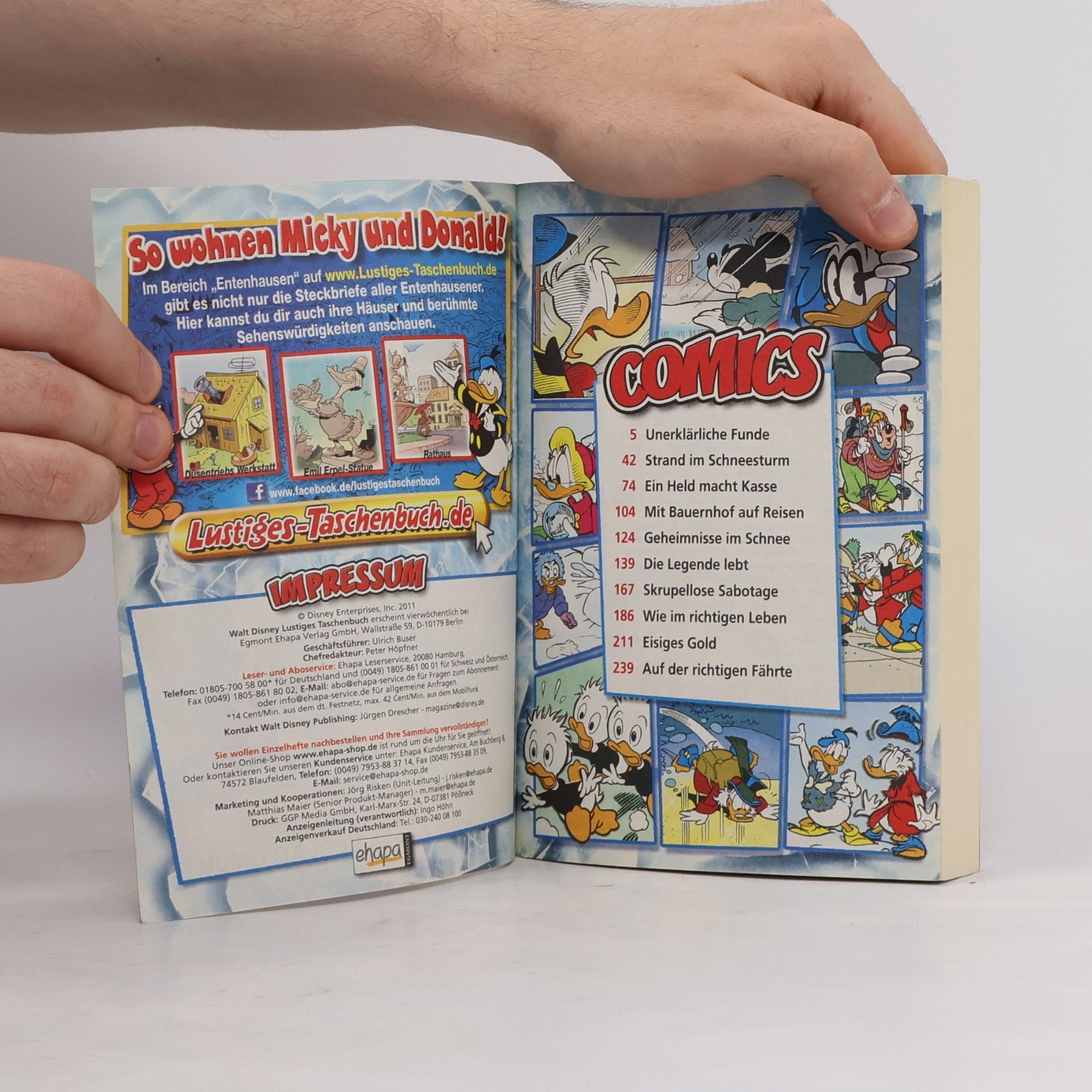 Walt Disney Lustiges Taschenbuch 411. Entenhausen Eiskalt!
