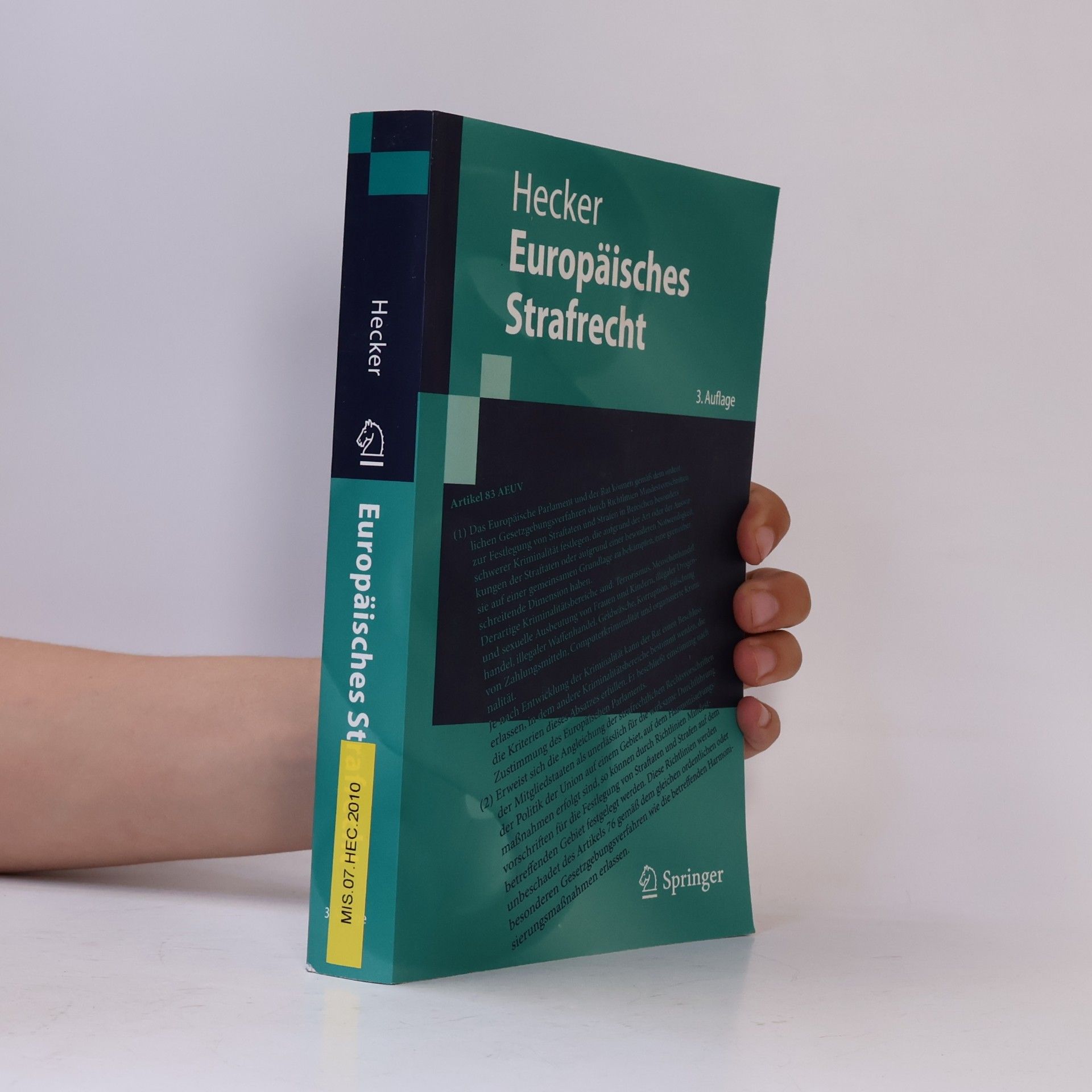 Springer-Lehrbuch: Europäisches Strafrecht - 3. Auflage