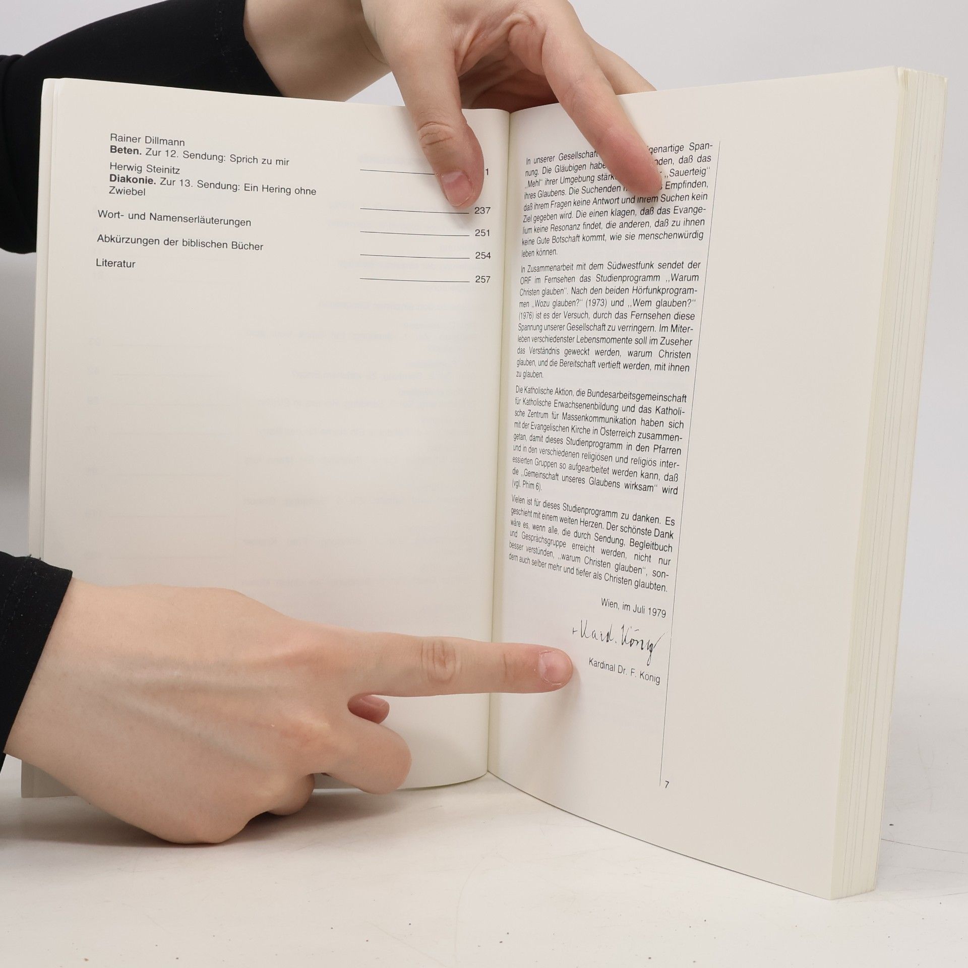 Begleitbuch Warum christen Glauben
