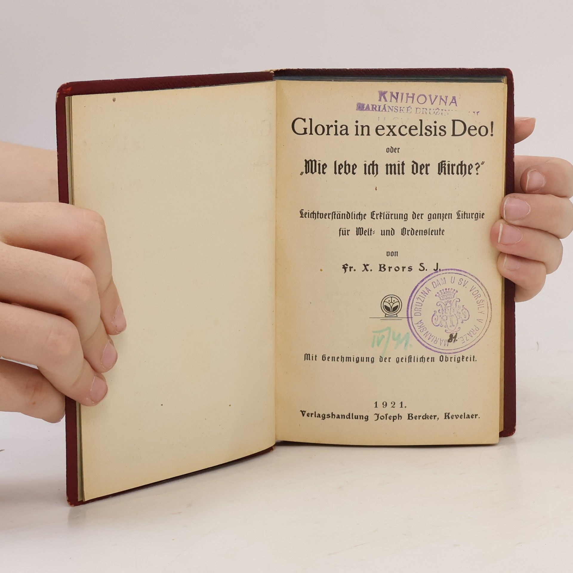 Franz Xaver Brors S. J. Gloria in excelsis Deo! oder „Wie lebe ich mit der Kirche?“