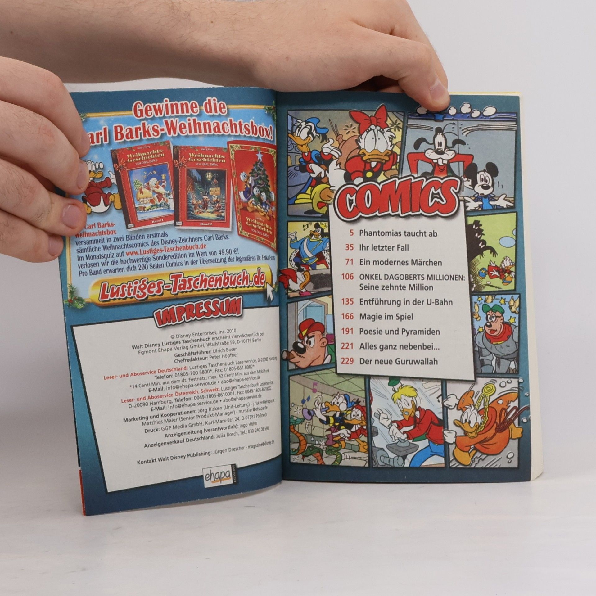 Walt Disney Lustiges Taschenbuch 408. Phantomias Taucht AB
