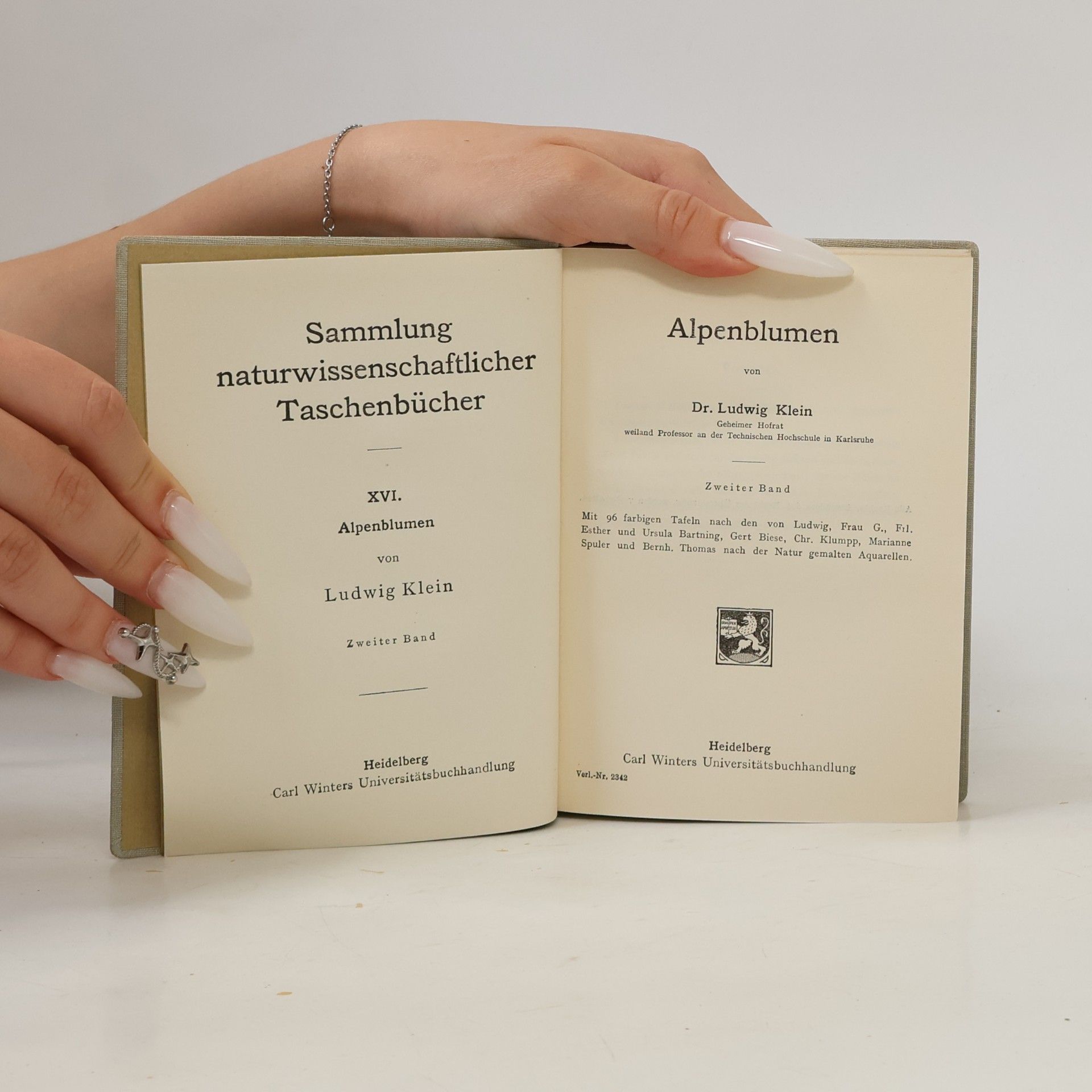 Ludwig Klein Alpenblumen. Zweiter Band