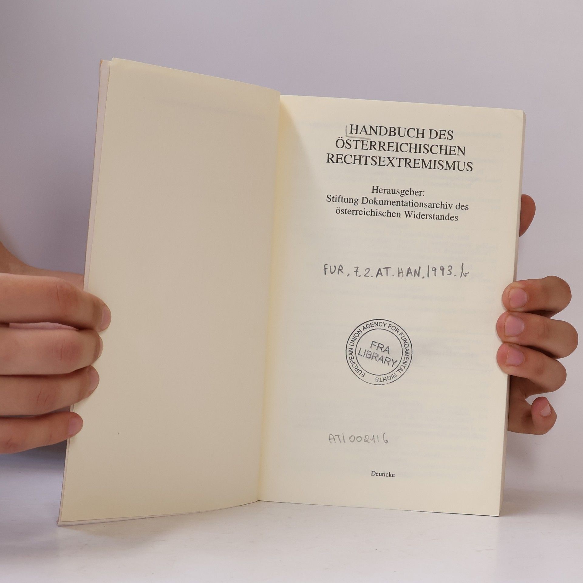 Brigitte Bailer-Galanda Handbuch des österreichischen Rechtsextremismus