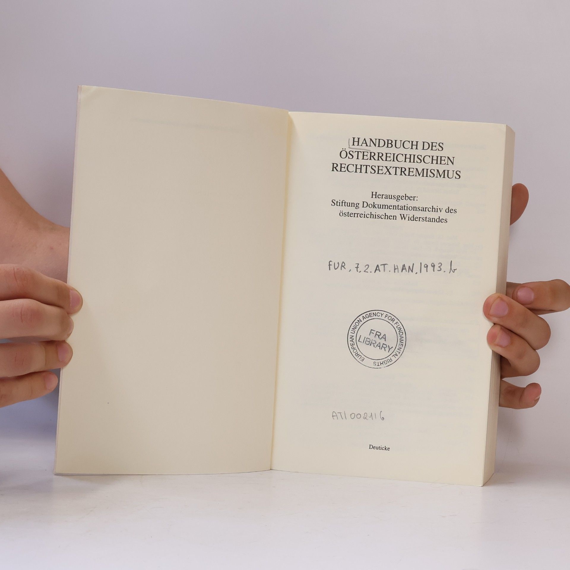 Brigitte Bailer-Galanda Handbuch des österreichischen Rechtsextremismus