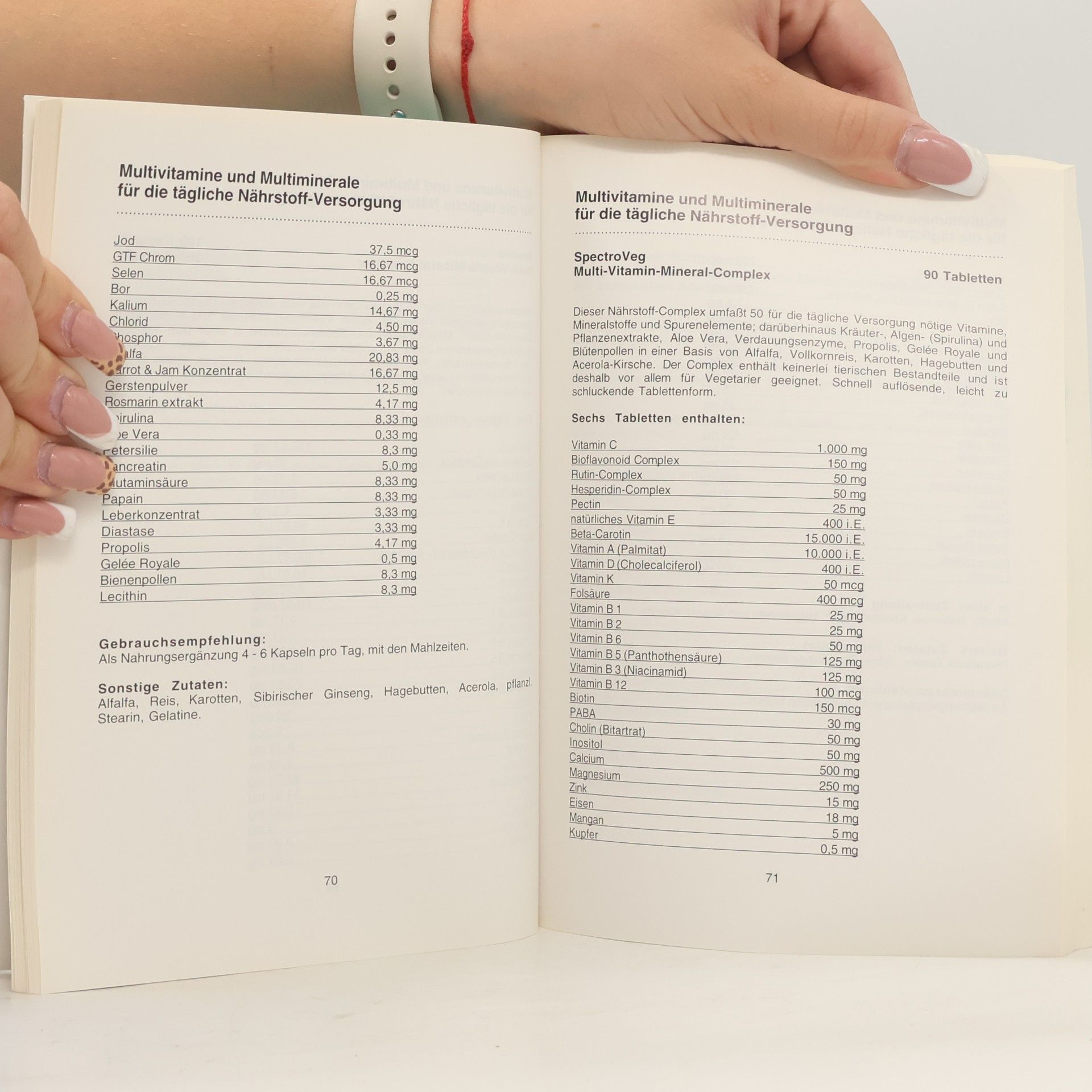 Dieter Henrichs Handbuch nahr- Und Vitalstoffe
