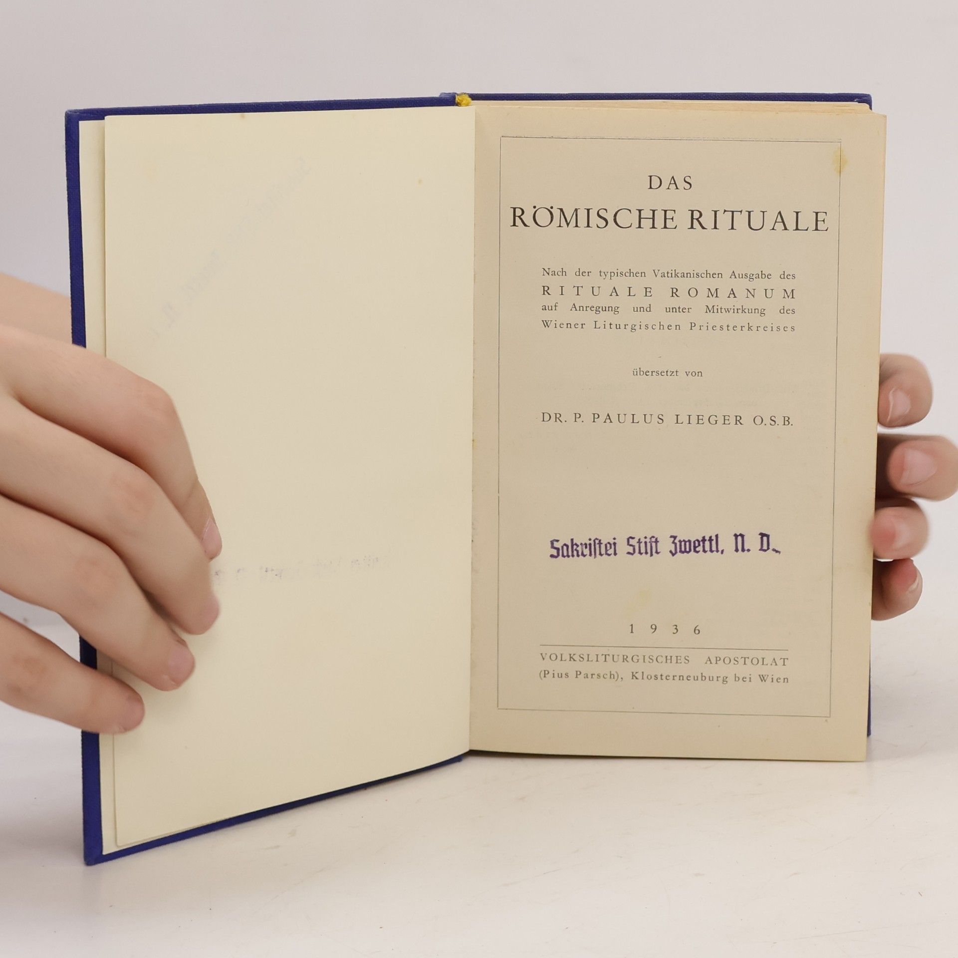 Paulus Lieger Das Römische Rituale