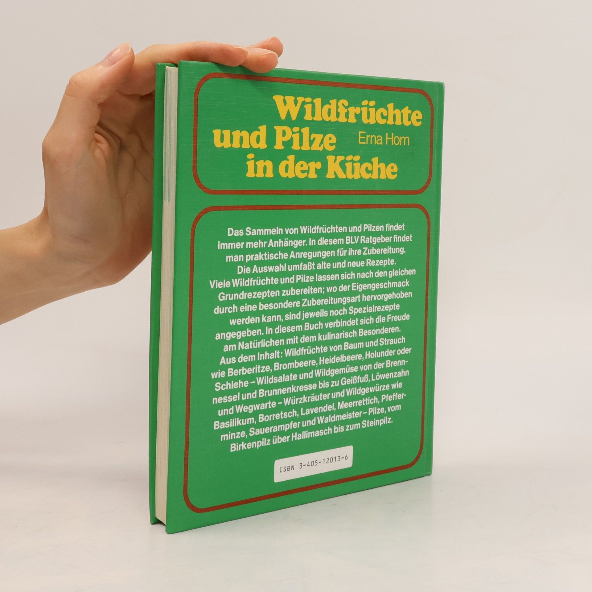 Erna Horn Wildfrüchte und Pilze in der Küche