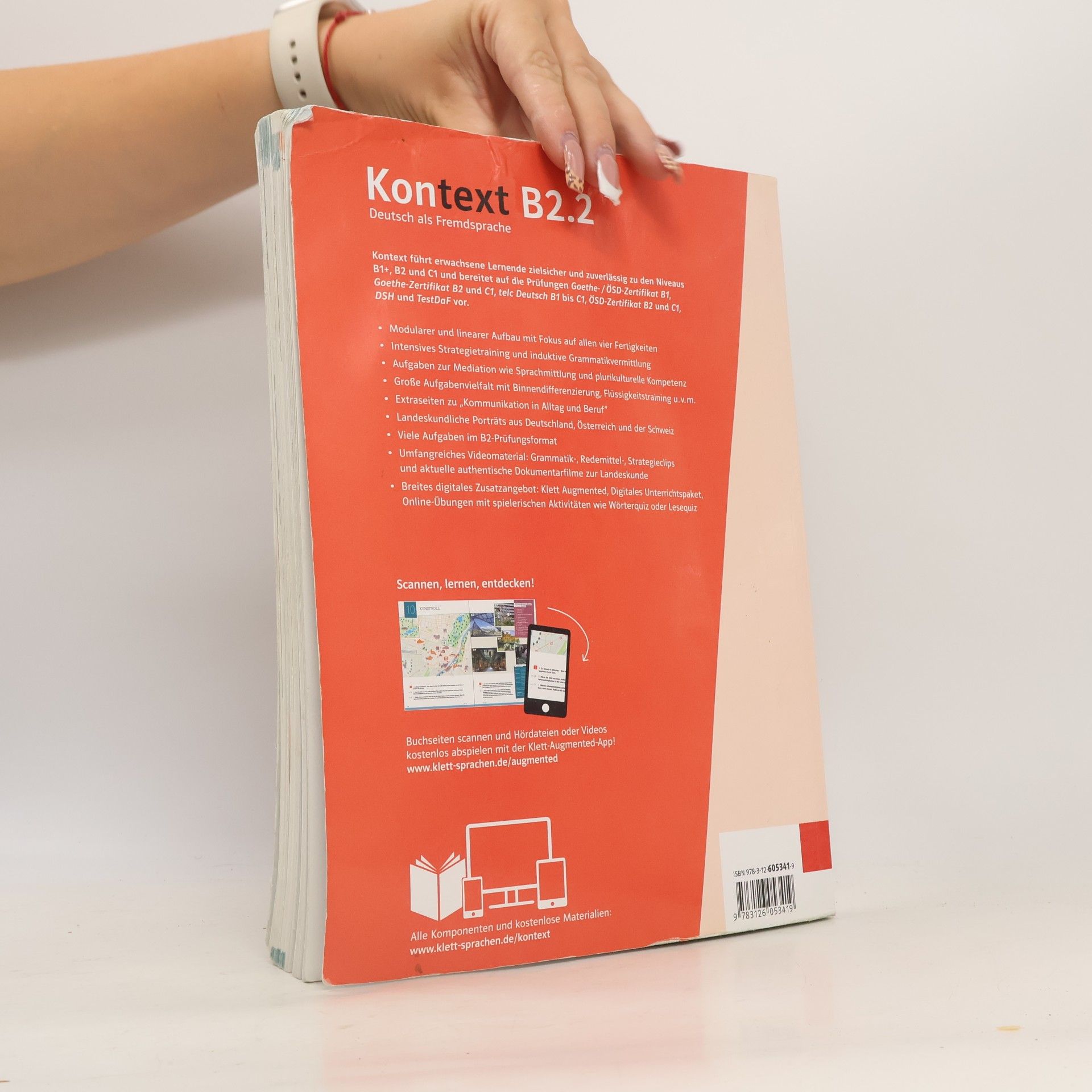 Stefanie Dengler Kontext B2.2. Kurs- und Übungsbuch mit Audios/Videos
