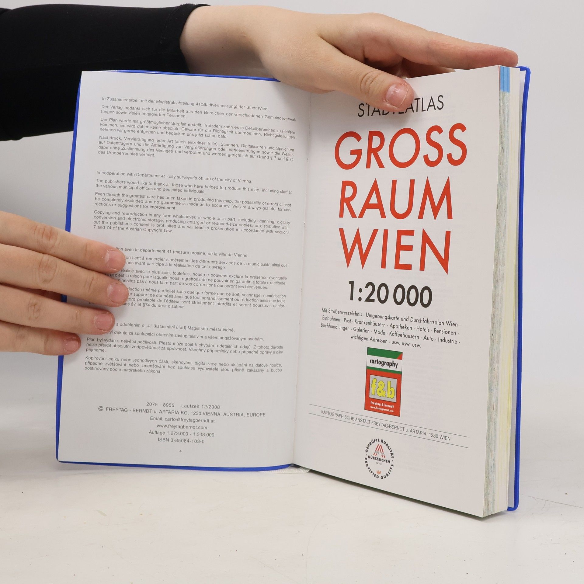 Autorenkollektiv Städteatlas Wien mit Grossraum 1:20.000
