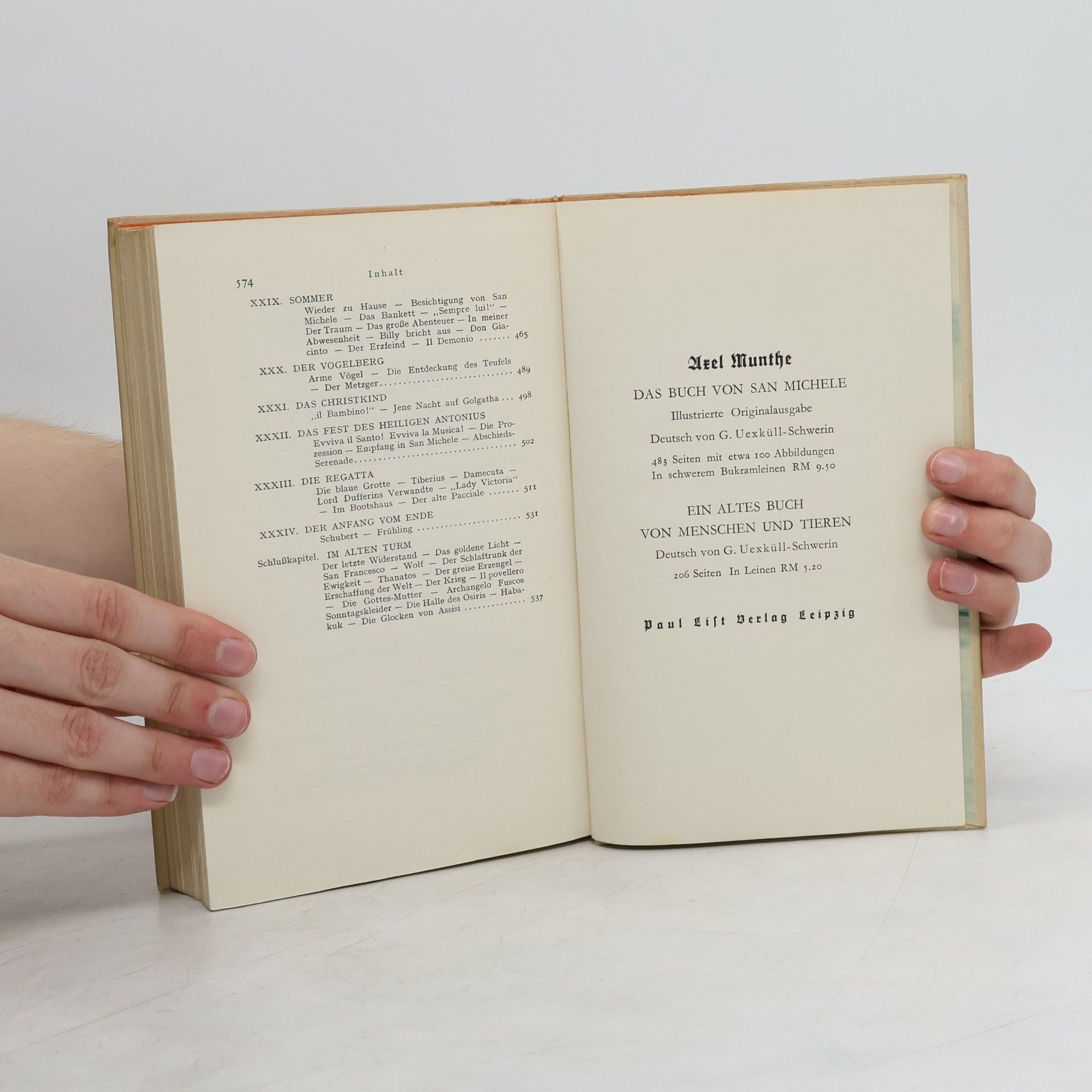 Axel Munthe Das Buch von San Michele