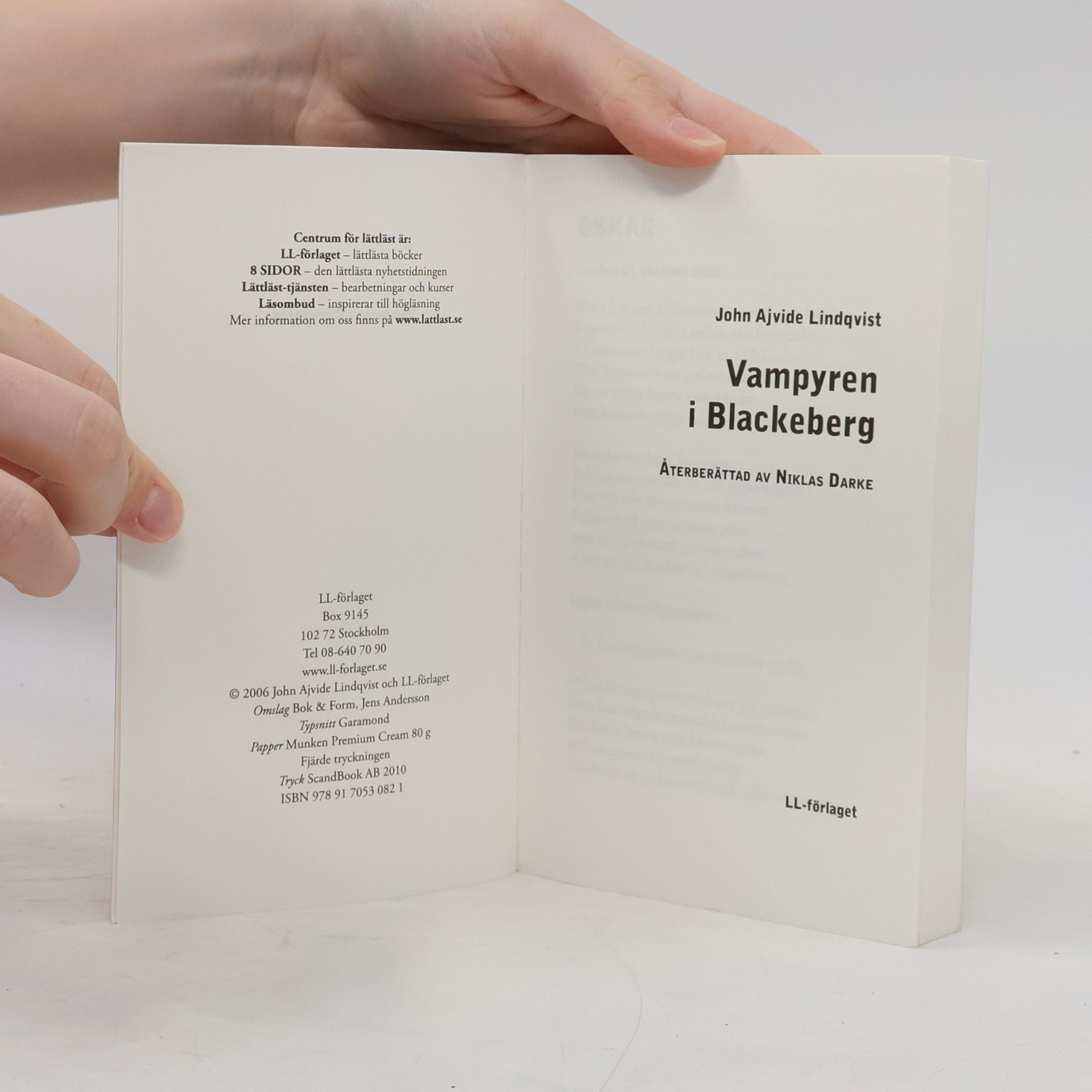 Niklas Darke Vampyren i Blackeberg Lättläst