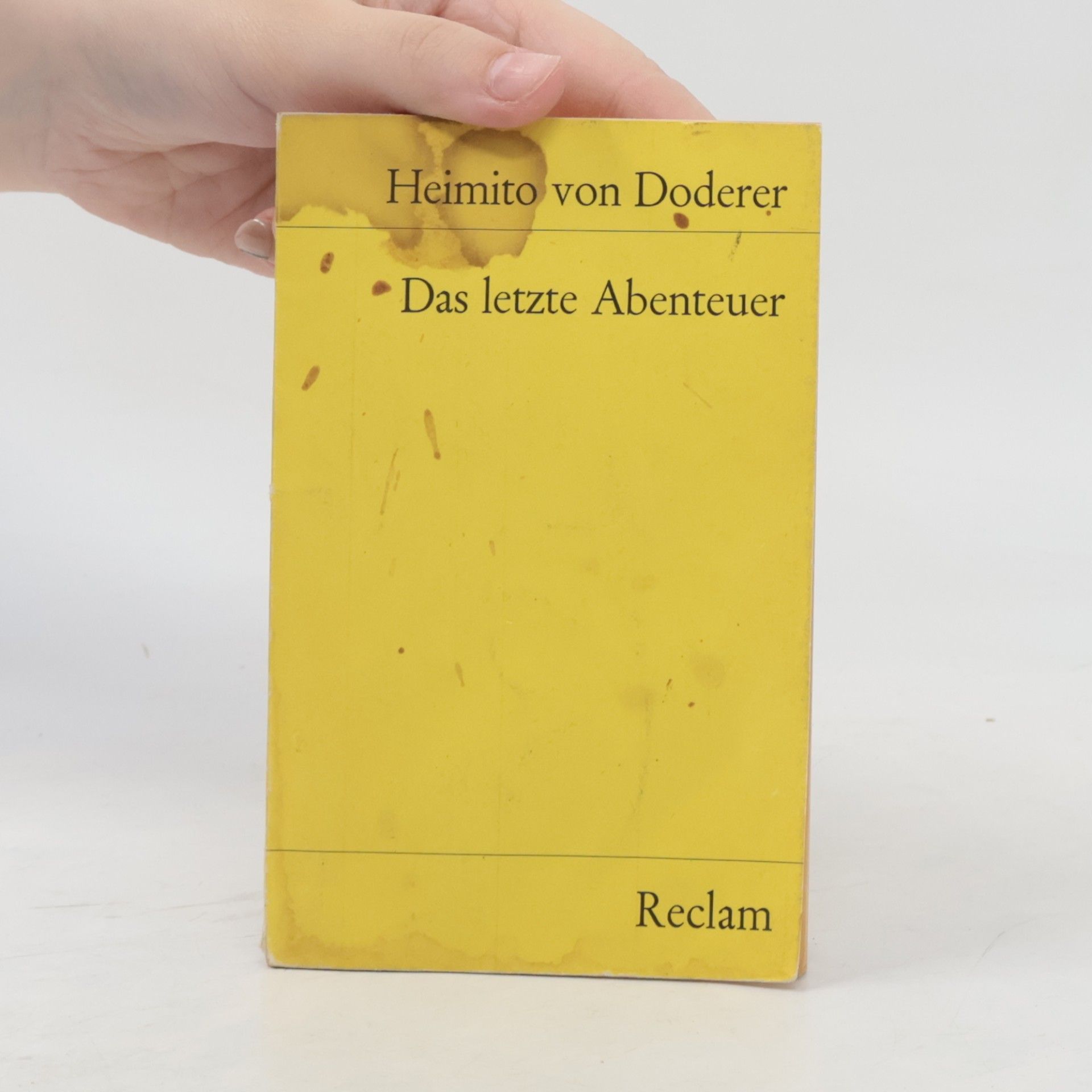 Heimito von Doderer Das letzte Abenteuer