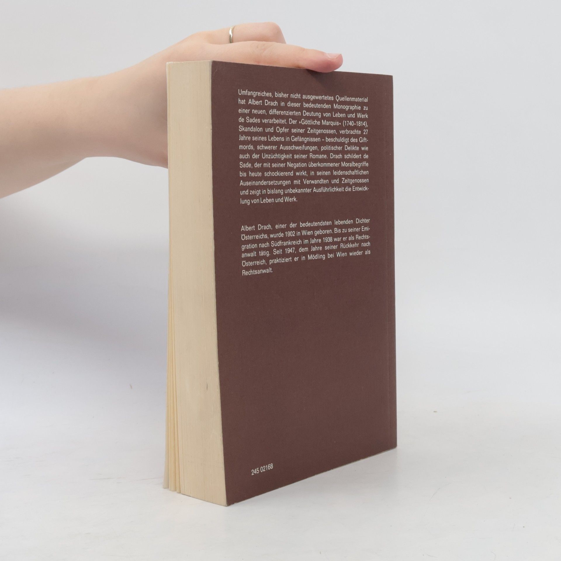 Albert Drach In Sachen de Sade